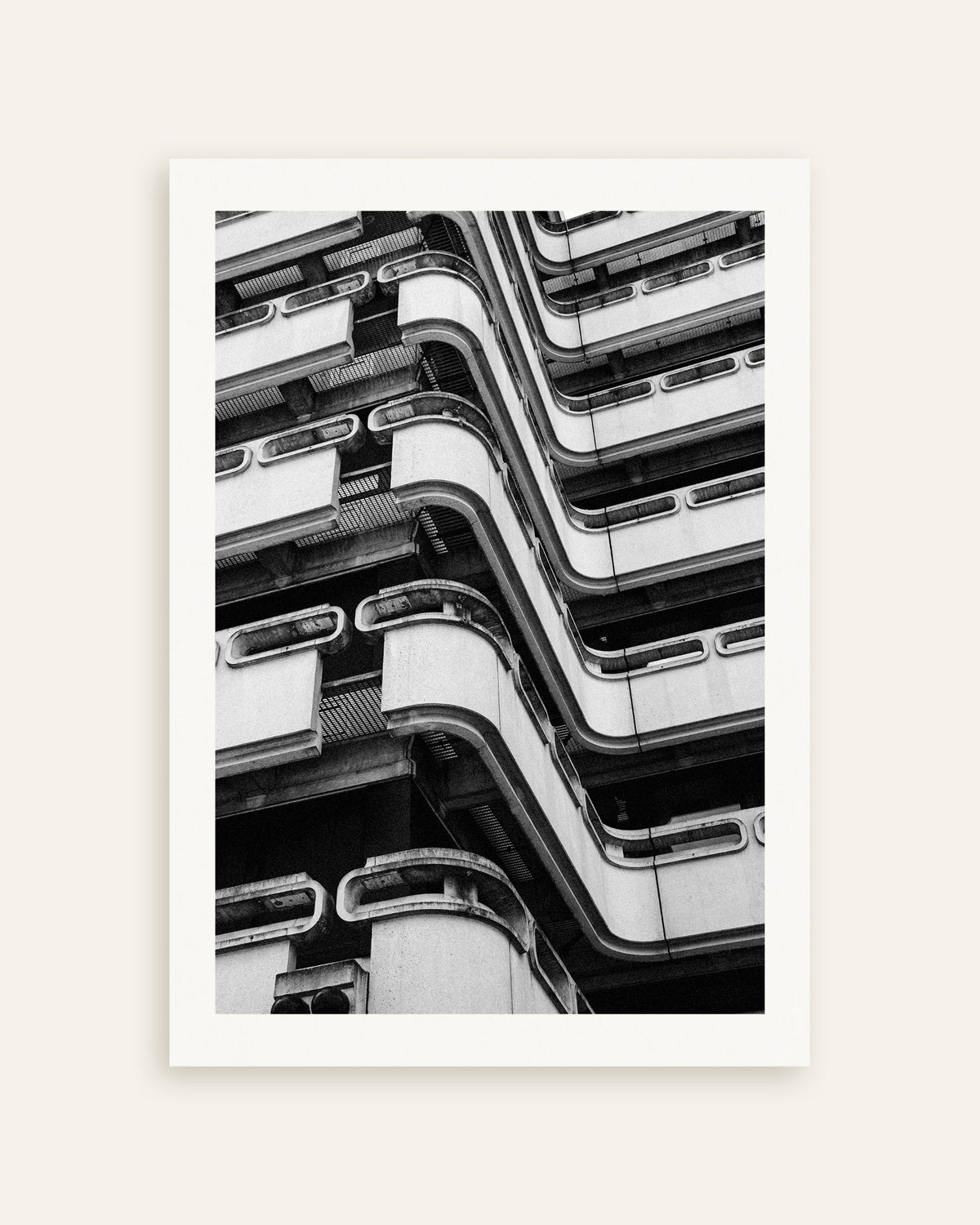 Póster «Balcones de hormigón ondulante», miniatura