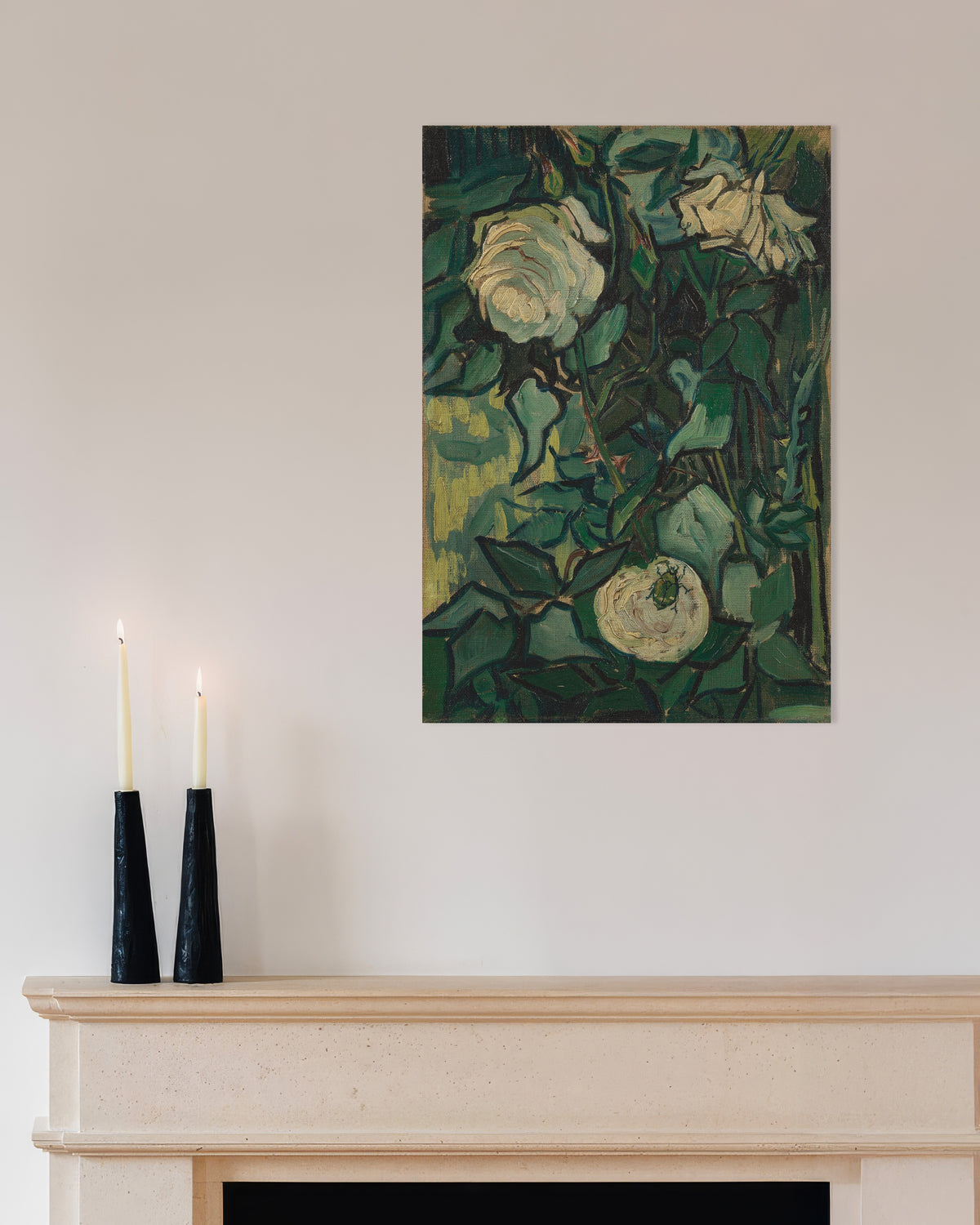 Póster de Rosal con un escarabajo (1889), de Vincent van Gogh