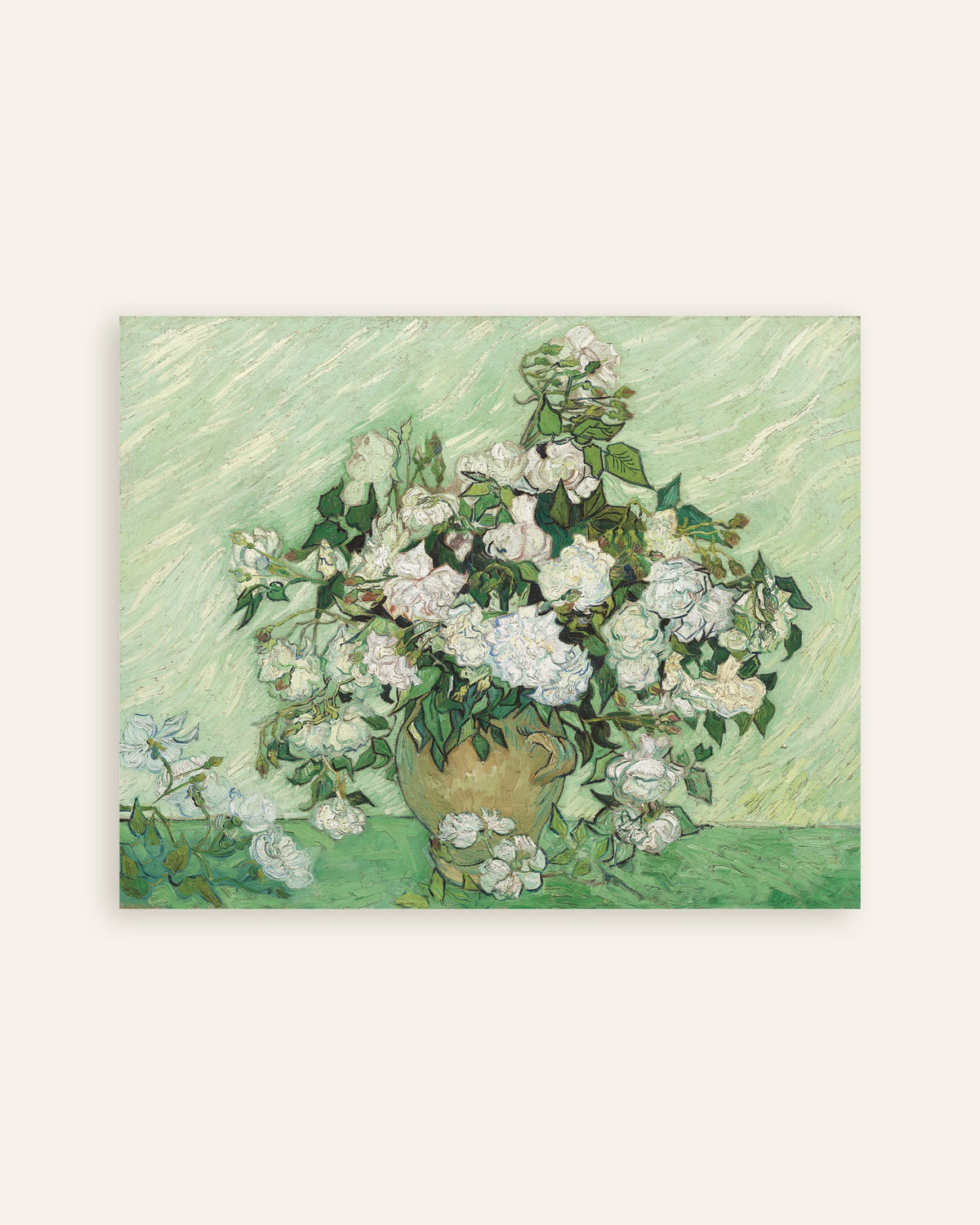 Póster de Rosas (1890), de Vincent van Gogh, en miniatura