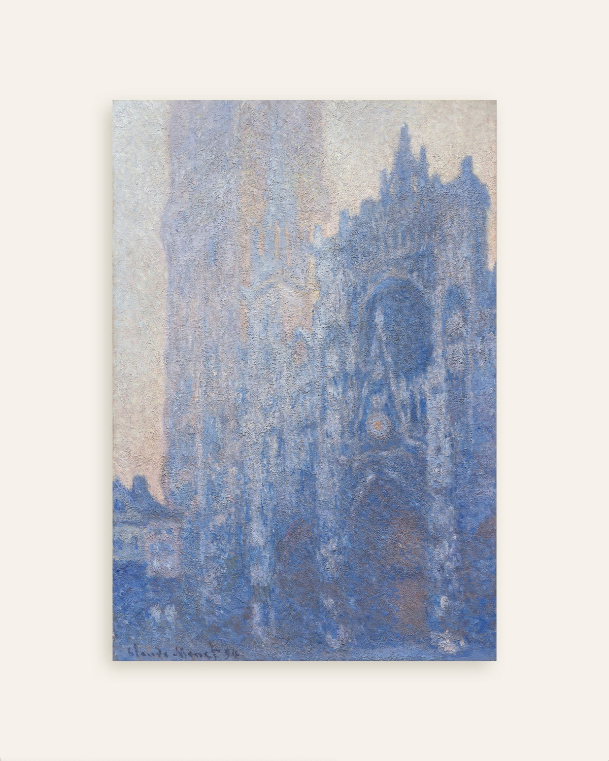 Póster La catedral de Ruan, la portada y la torre de Albane, efecto de mañana (1894), de Claude Monet, miniatura