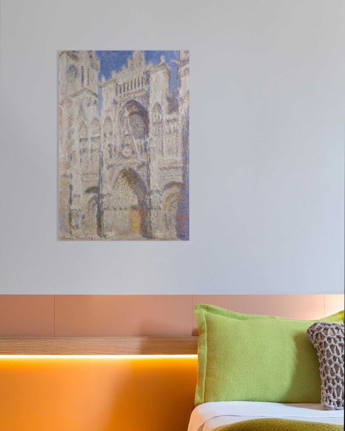 Póster La catedral de Ruan, la portada, a pleno sol (1894), de Claude Monet