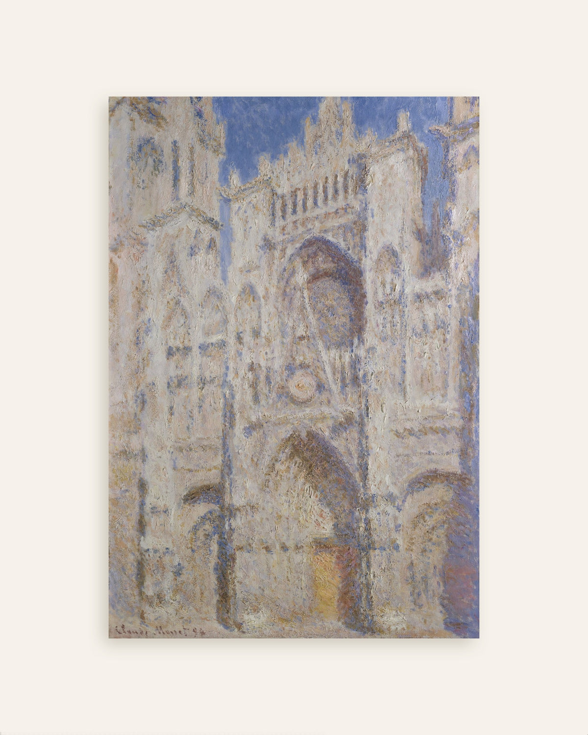 Póster La catedral de Ruan, la portada, a pleno sol (1894), de Claude Monet, miniatura