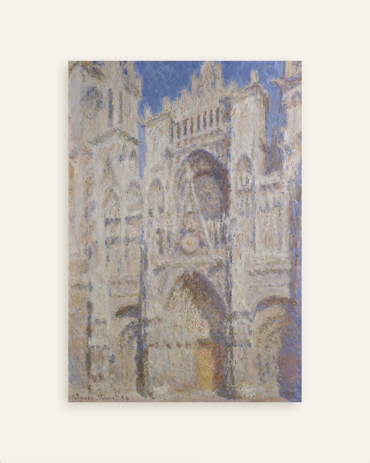 Póster La catedral de Ruan, la portada, a pleno sol (1894), de Claude Monet, miniatura