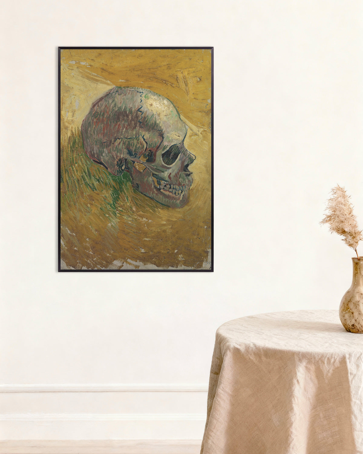 Póster de Calavera (1887), de Vincent van Gogh, con marco metálico