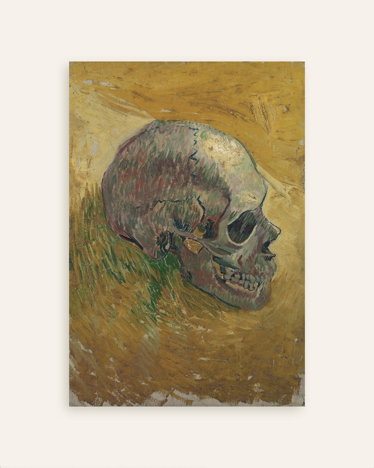Póster de Calavera (1887), de Vincent van Gogh, miniatura