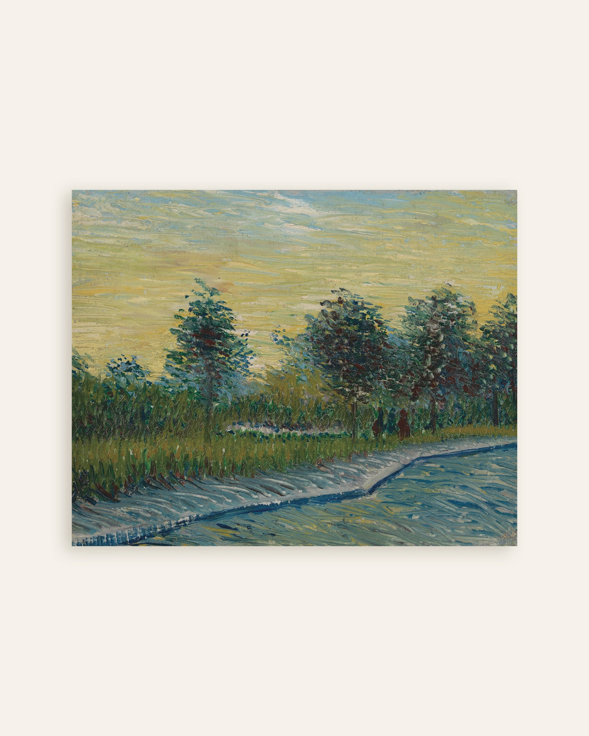 Póster de Plaza Saint-Pierre al atardecer (1887), de Vincent van Gogh, miniatura