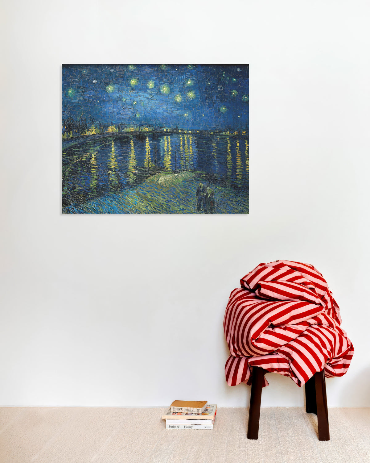 Póster de Noche estrellada sobre el Ródano (1888), de Vincent van Gogh