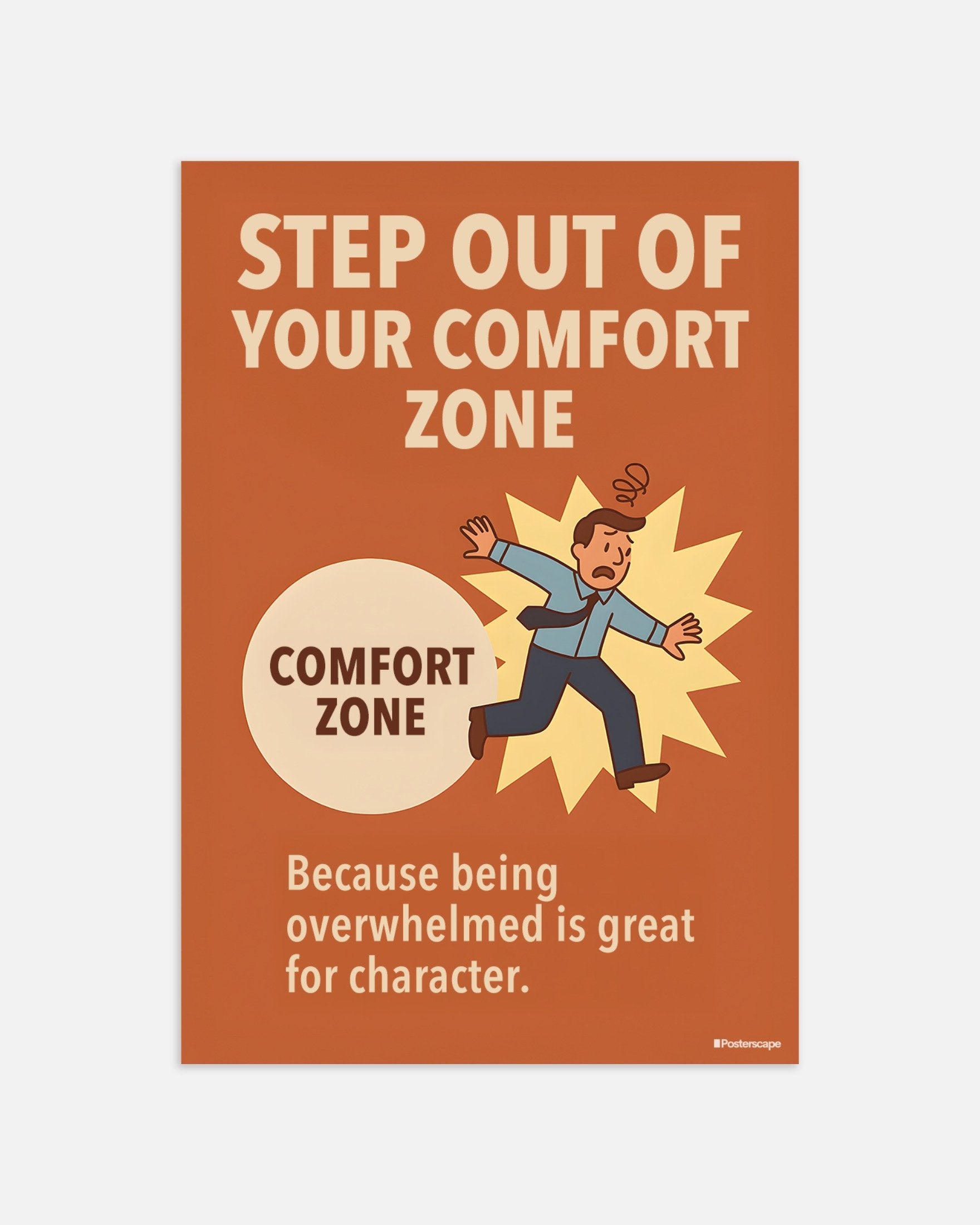 Poster of Step out of your comfort zone - Demotivational Poster, thumbnail