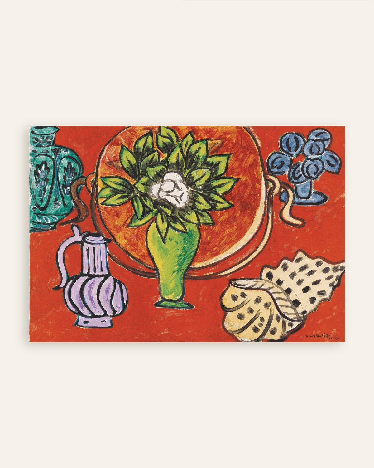 Póster de Naturaleza muerta con magnolia (1941), de Henri Matisse, en miniatura