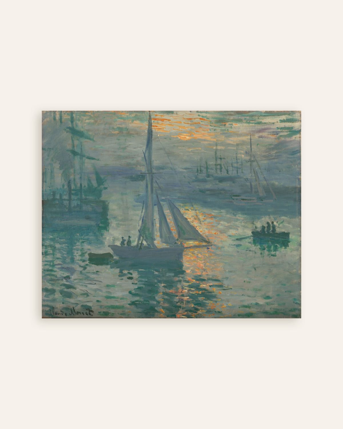 Póster Amanecer, marina (1873), de Claude Monet, miniatura