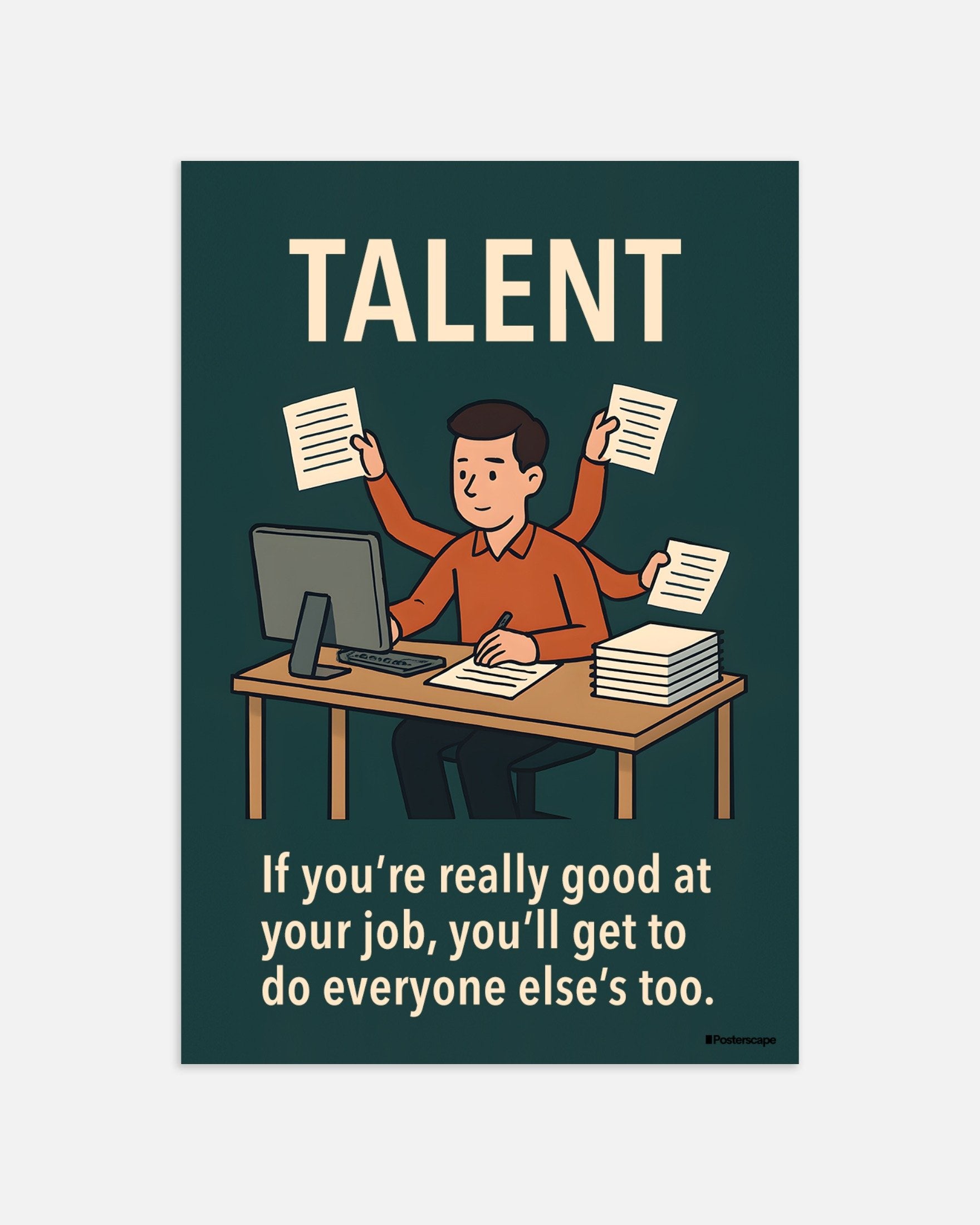 Poster of Talent - Demotivational Poster, thumbnail