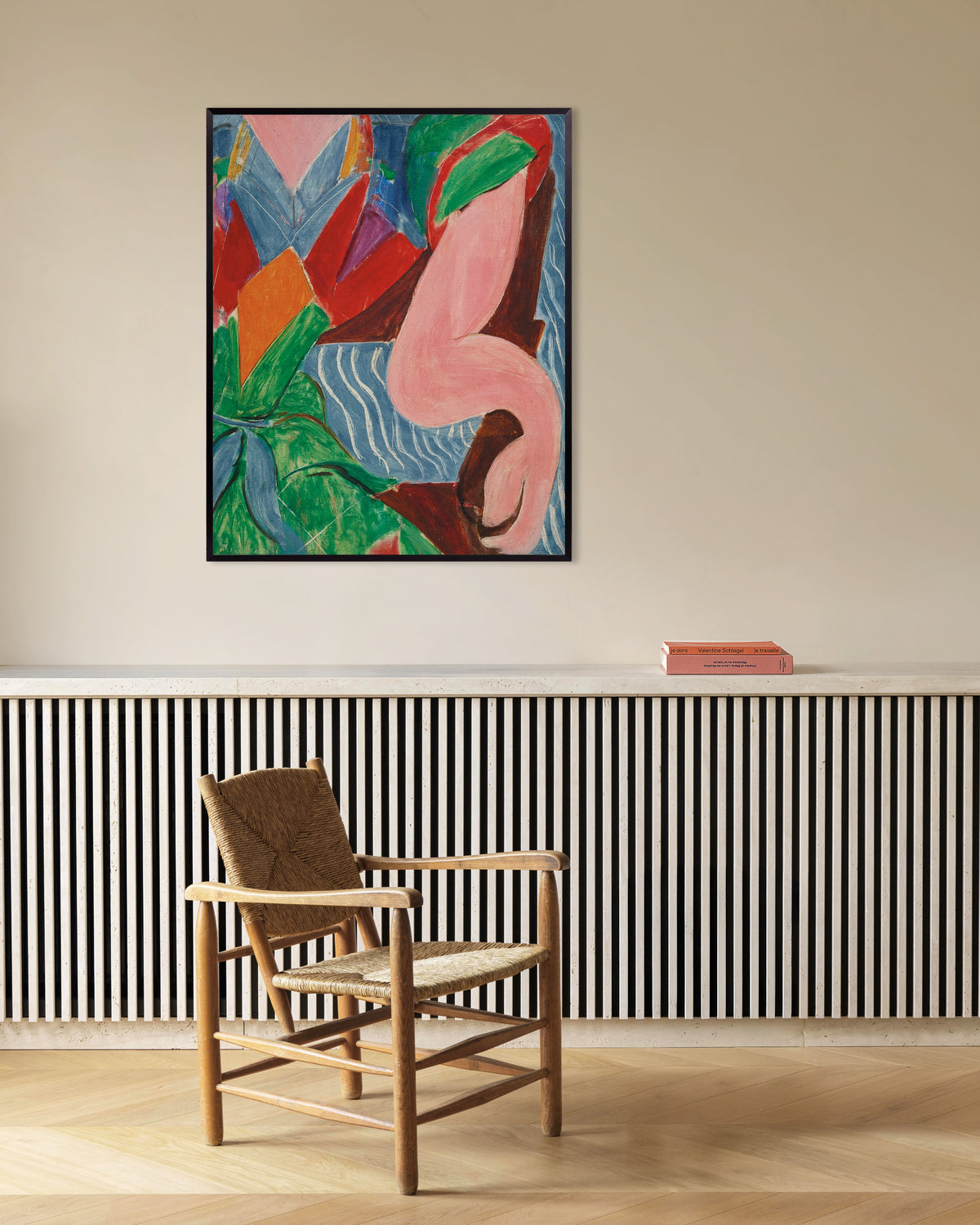 Póster de El brazo (1938), de Henri Matisse, con marco metálico