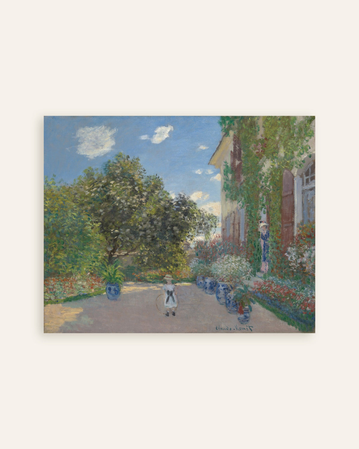 Póster La casa del artista en Argenteuil (1873), de Claude Monet, miniatura