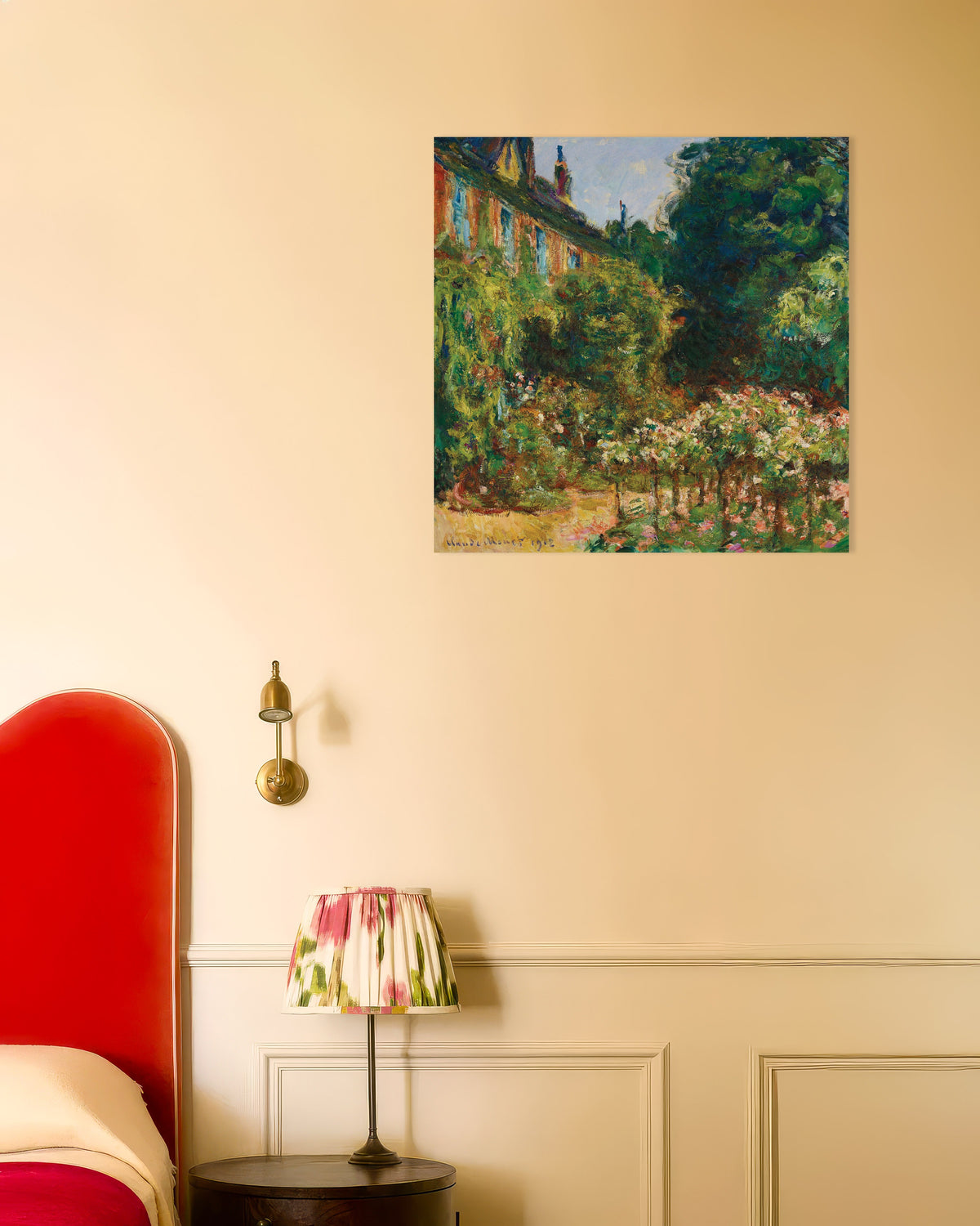 Póster La casa del artista en Giverny (1912), de Claude Monet