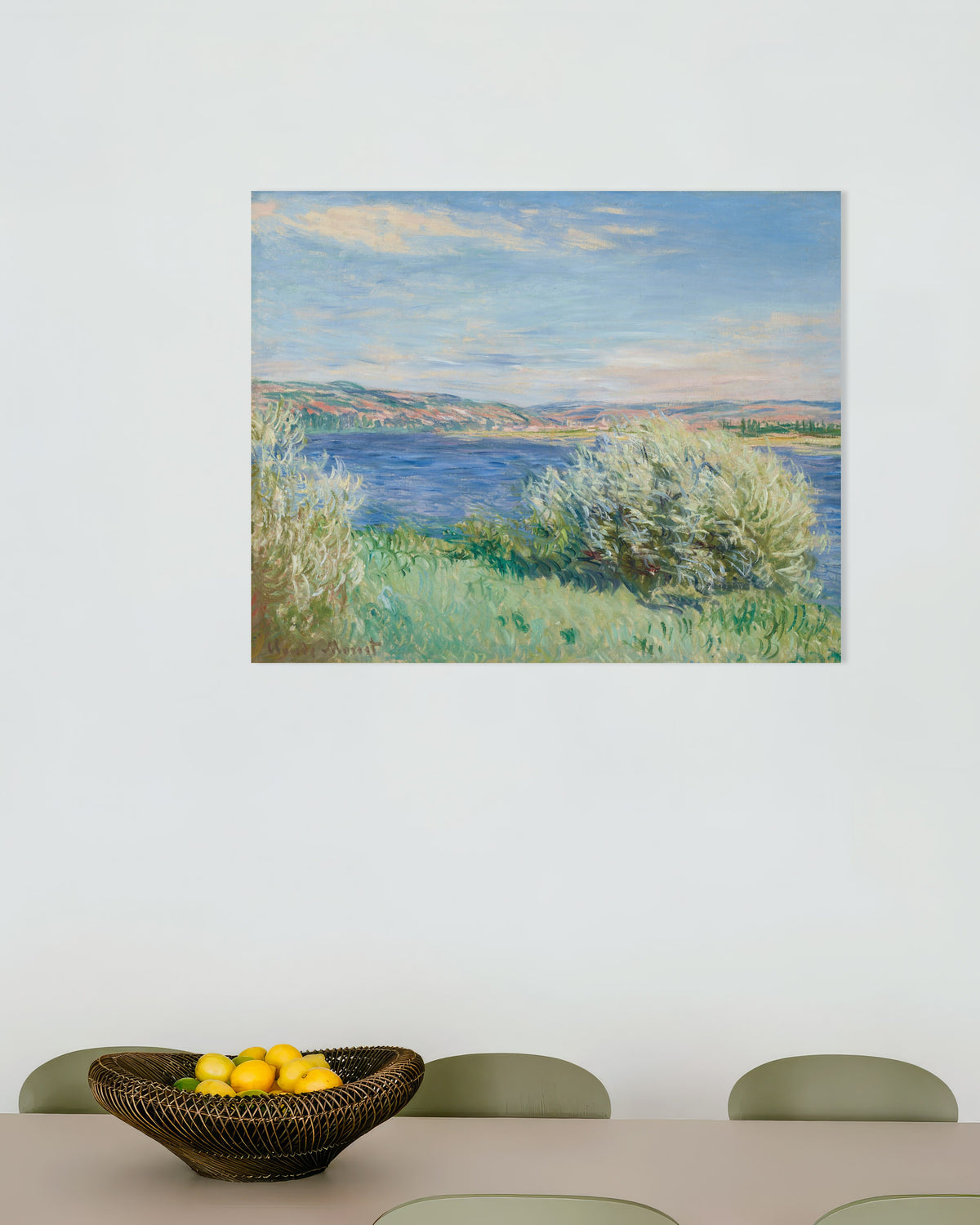 Póster Las orillas del Sena cerca de Vétheuil (1881), de Claude Monet