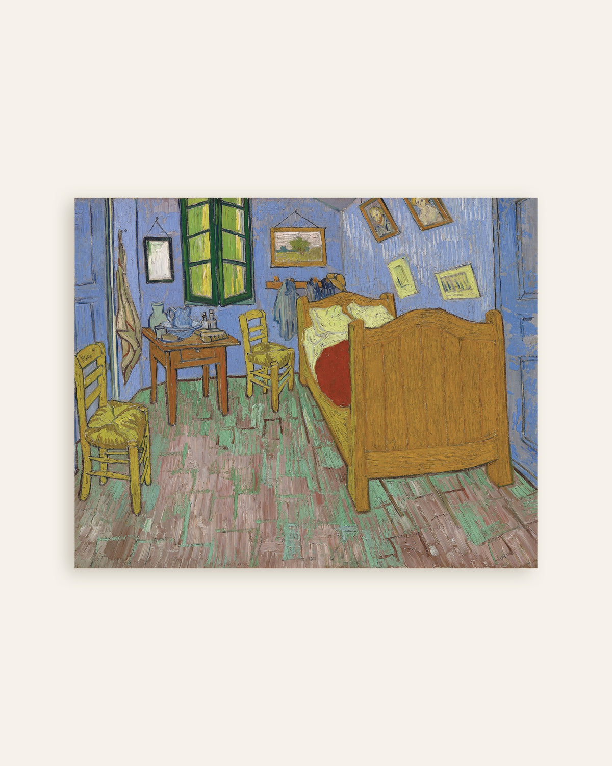 Póster de El dormitorio en Arlés, versión de Saint-Rémy (1889), de Vincent van Gogh, miniatura