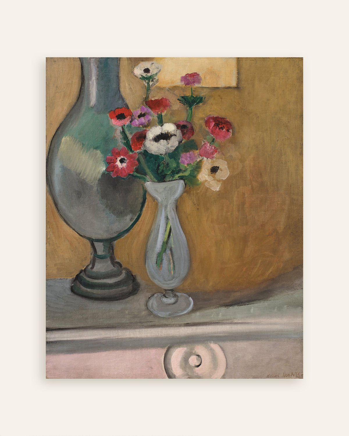 Póster de El ramo de anémonas (1918), de Henri Matisse, en miniatura