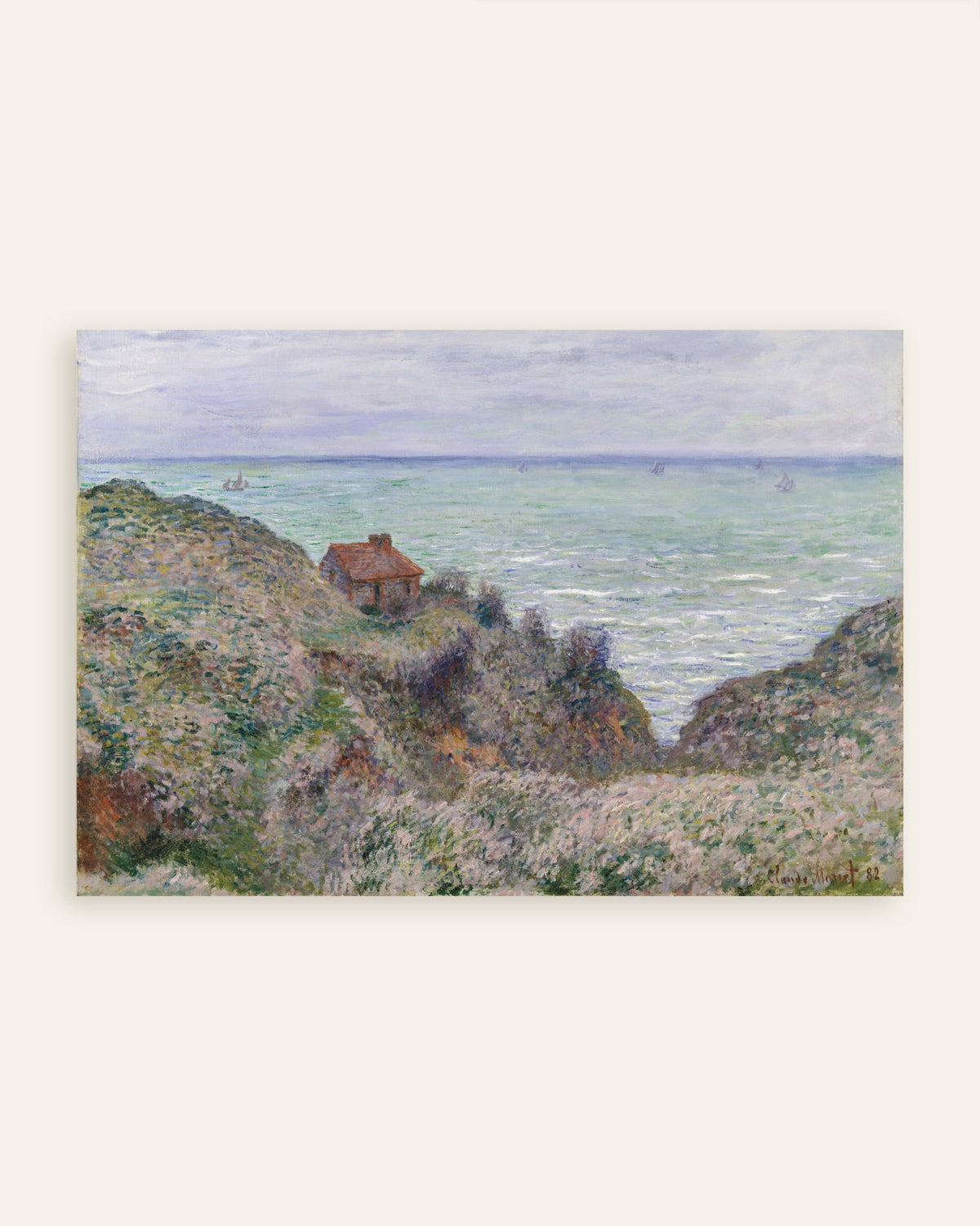 Póster La cabaña del aduanero (1882), de Claude Monet, miniatura