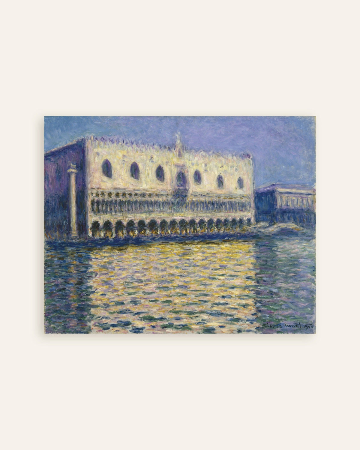 Póster El Palacio Ducal (1908), de Claude Monet, miniatura