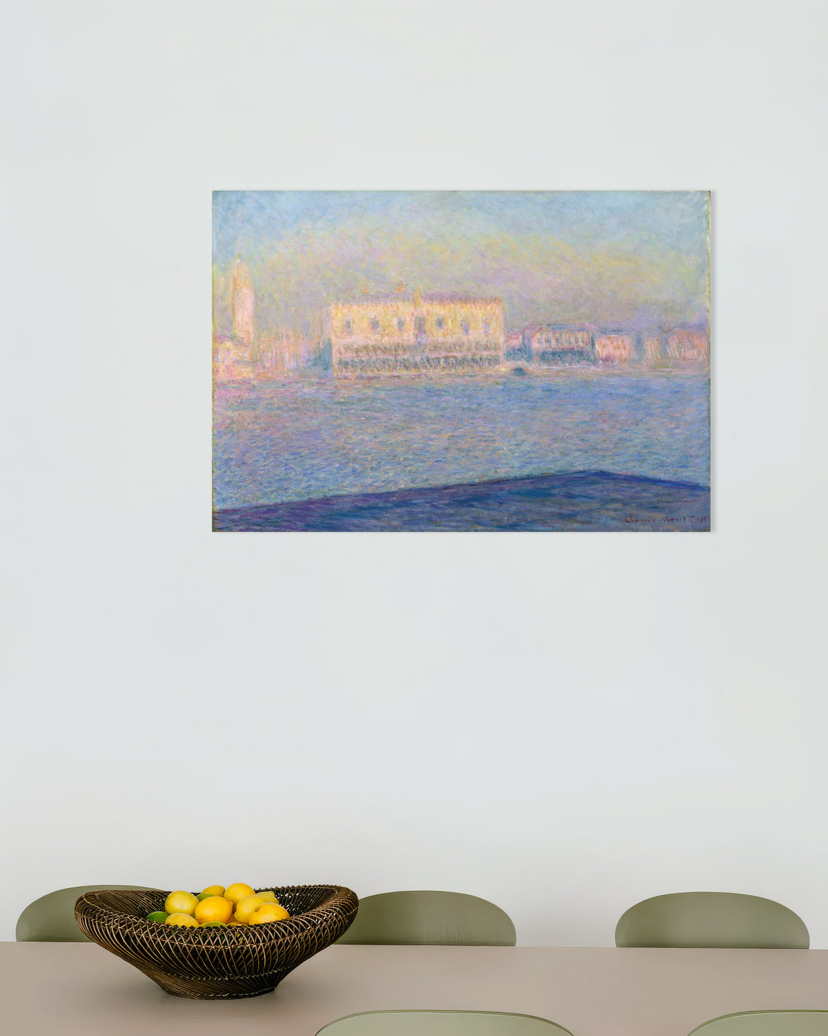 Póster El Palacio Ducal visto desde San Giorgio Maggiore (1908), de Claude Monet
