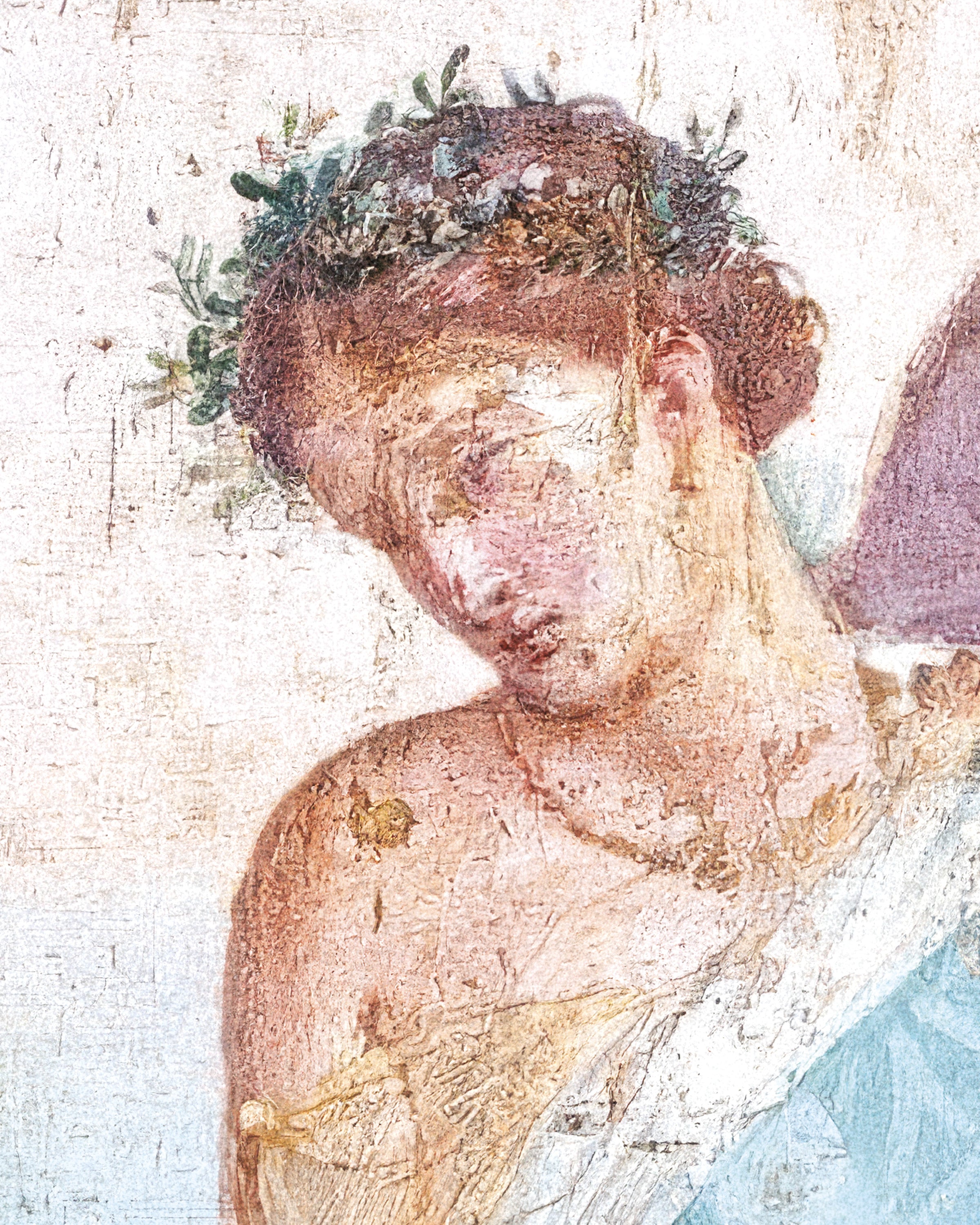 Detalle del fresco La caída de Ícaro