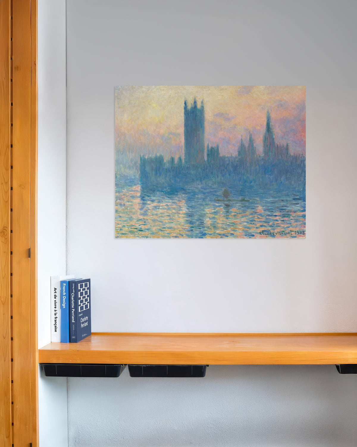Póster El Parlamento, puesta de sol (1903), de Claude Monet