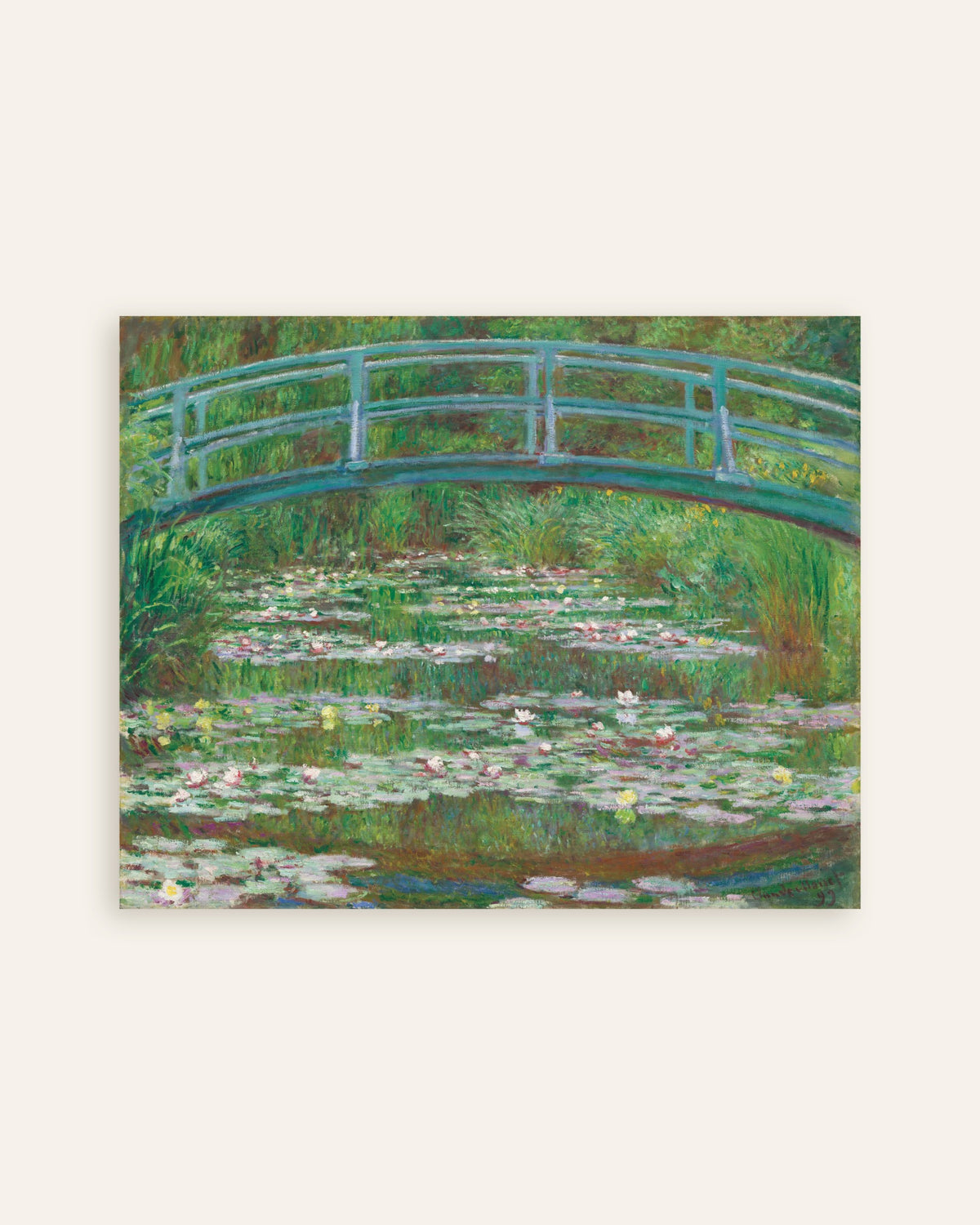 Póster El puente japonés (1899), de Claude Monet, miniatura