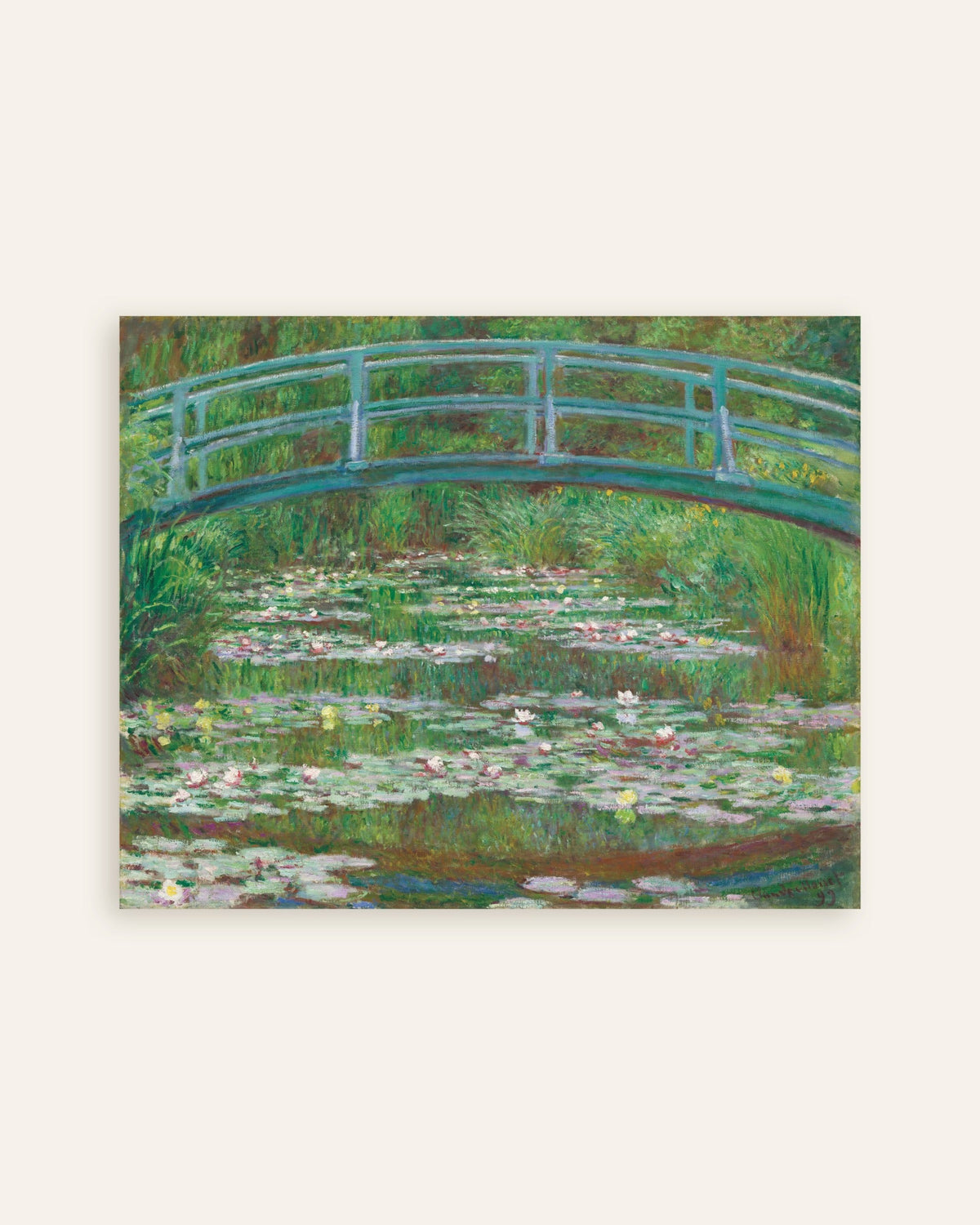 Póster El puente japonés (1899), de Claude Monet, miniatura