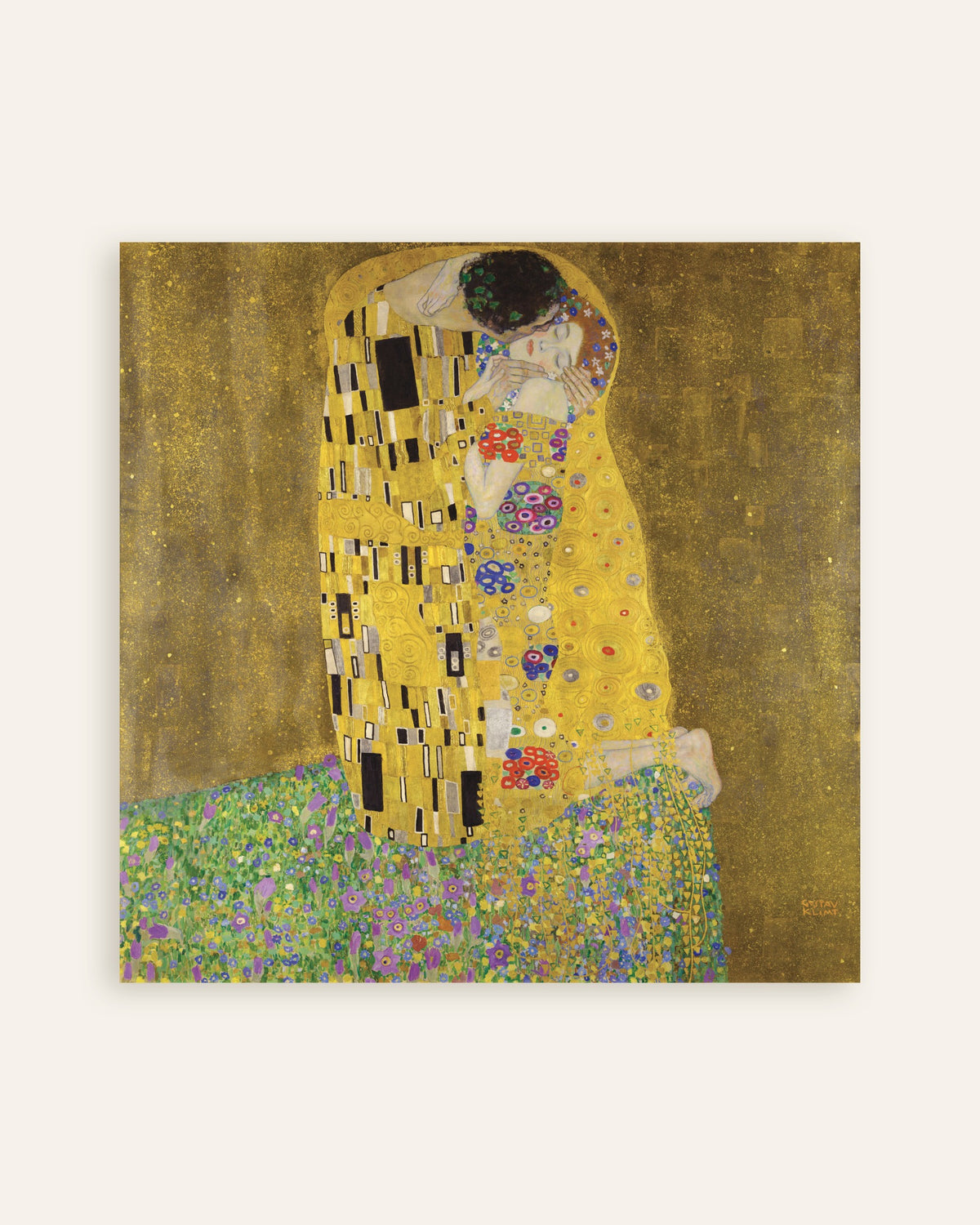Póster El beso (1907–1908), de Gustav Klimt, miniatura