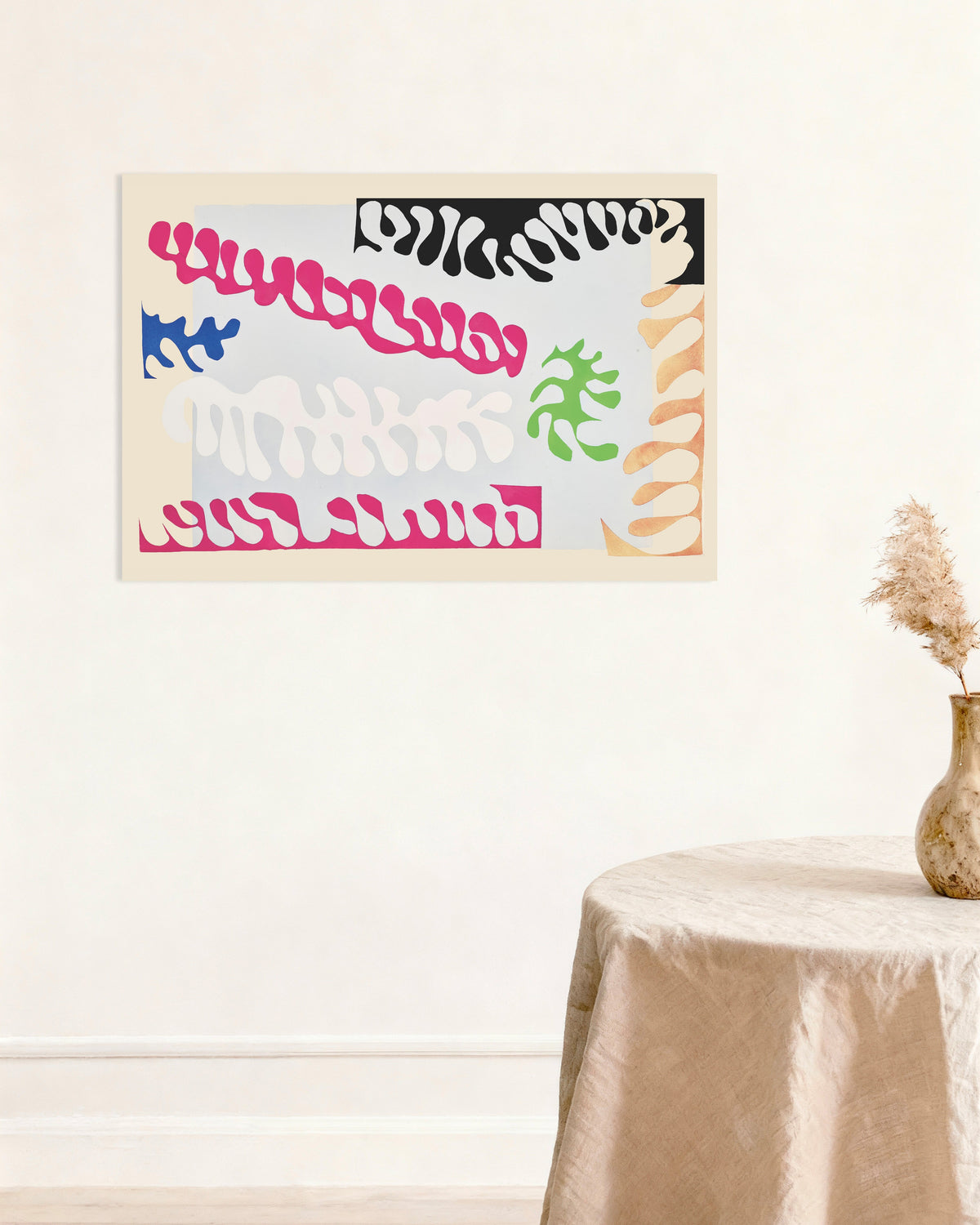 Póster de La laguna en rosa y blanco (Jazz, 1947), de Henri Matisse