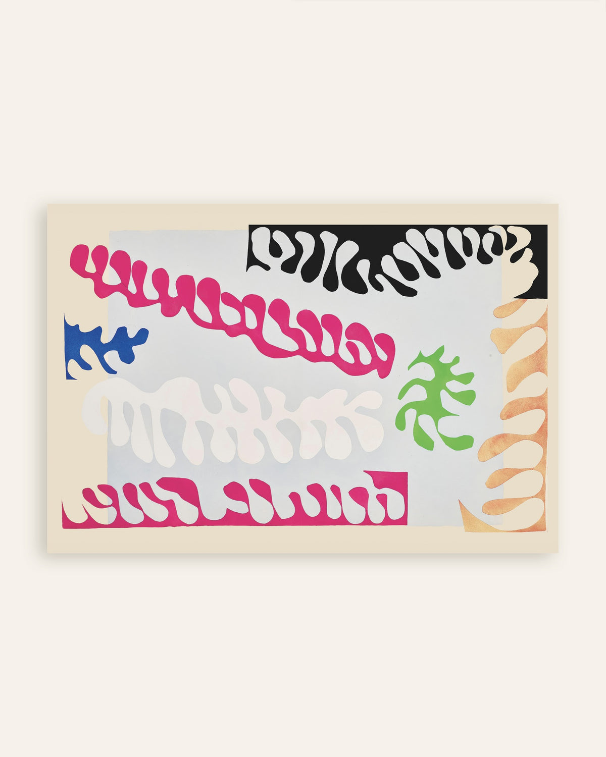 Póster de La laguna en rosa y blanco (Jazz, 1947), de Henri Matisse, en miniatura