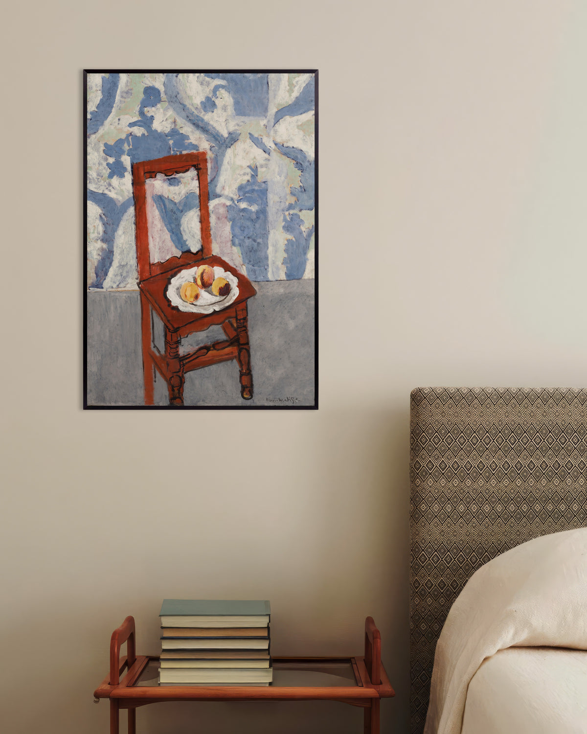 Póster de La silla Lorraine (1919), de Henri Matisse, con marco metálico