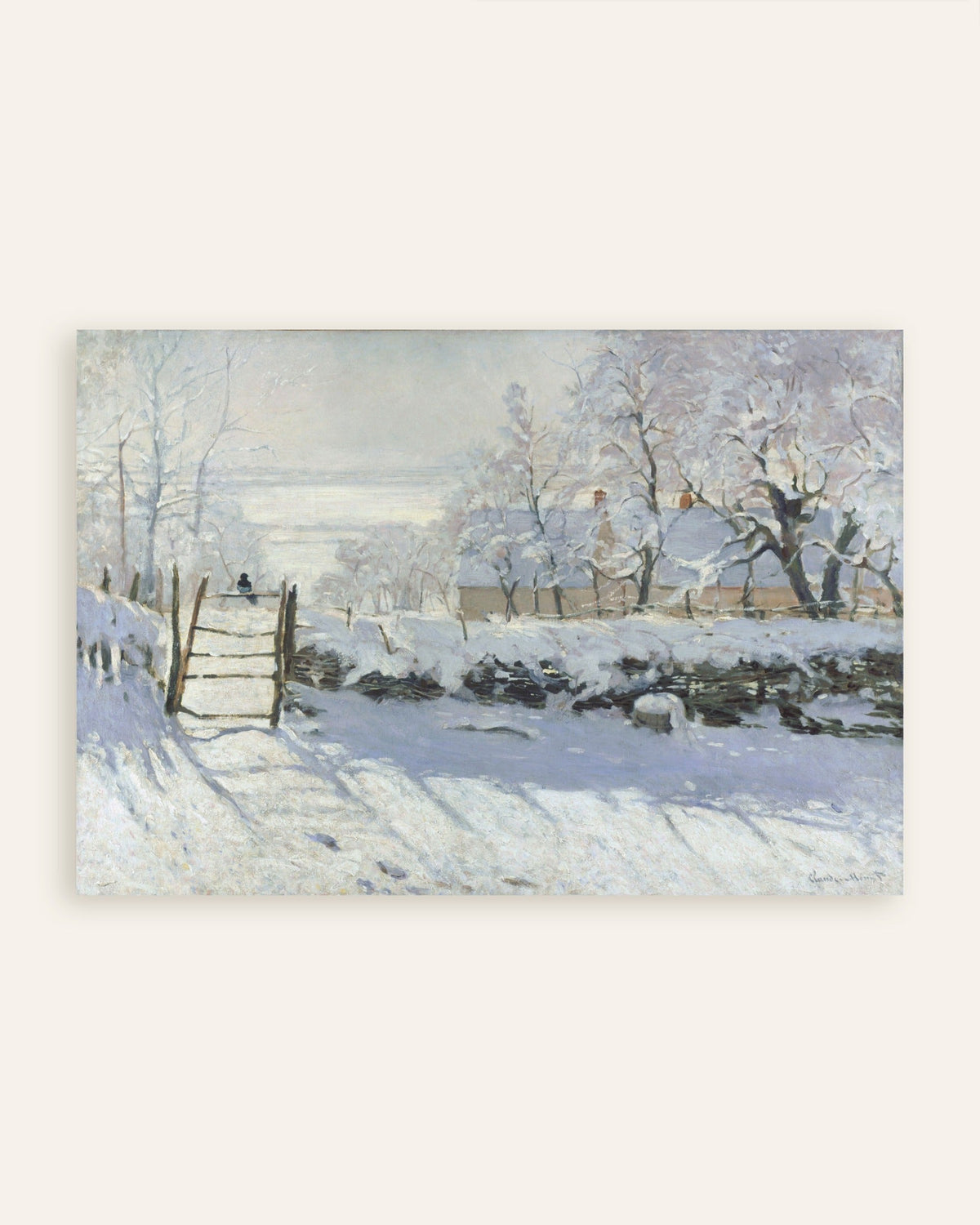 Póster La urraca (1868–1869), de Claude Monet, miniatura