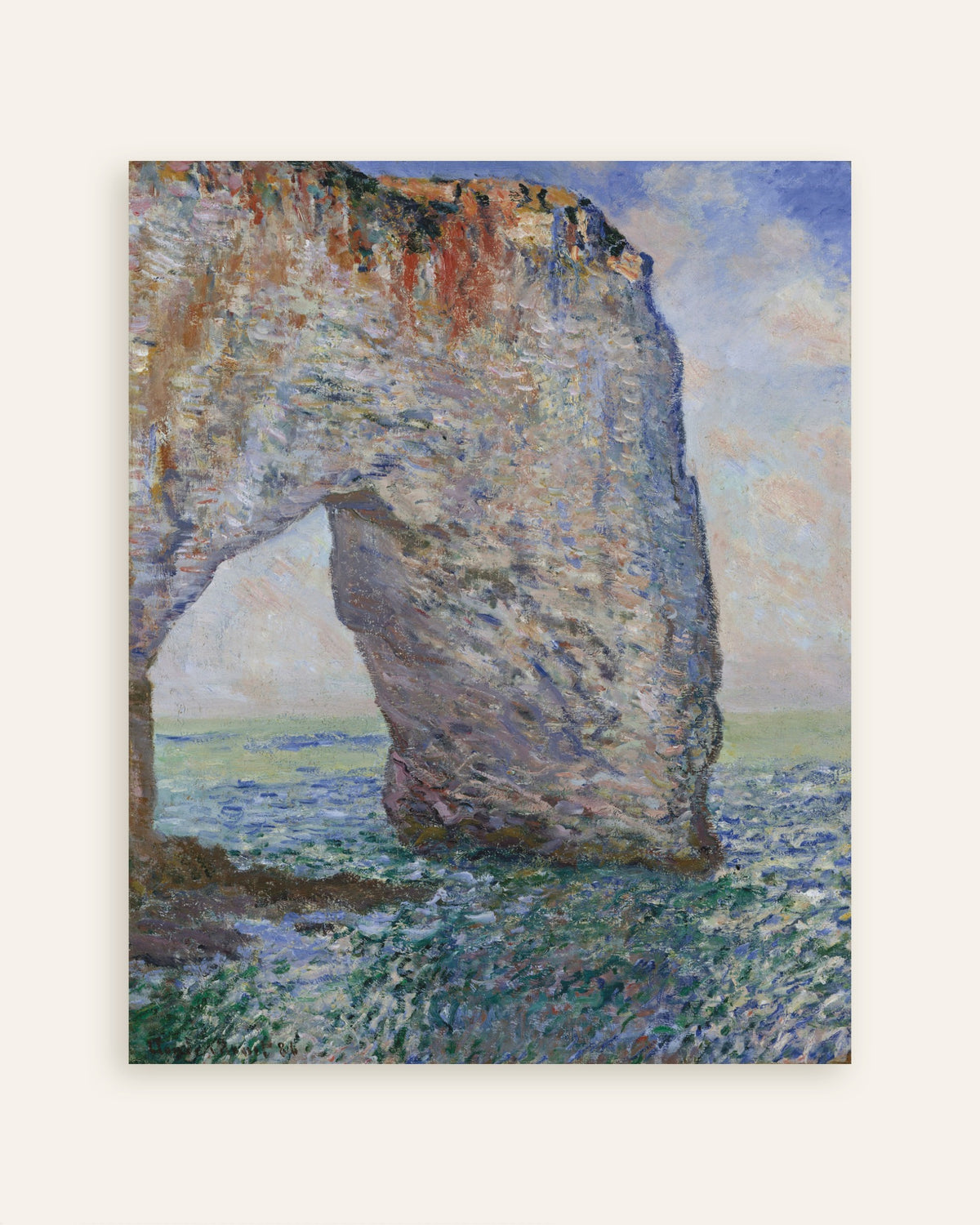 Póster La Manneporte cerca de Étretat (1886), de Claude Monet, miniatura
