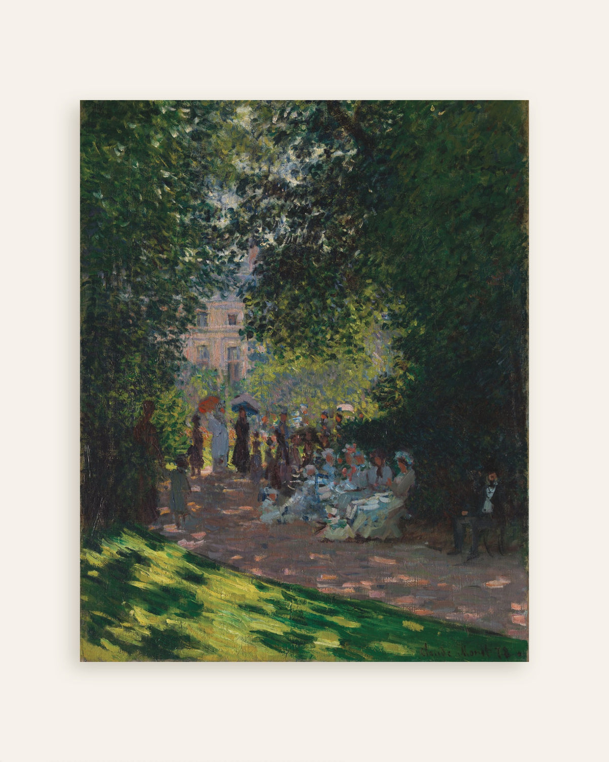 Póster El parque Monceau (1878), de Claude Monet, miniatura