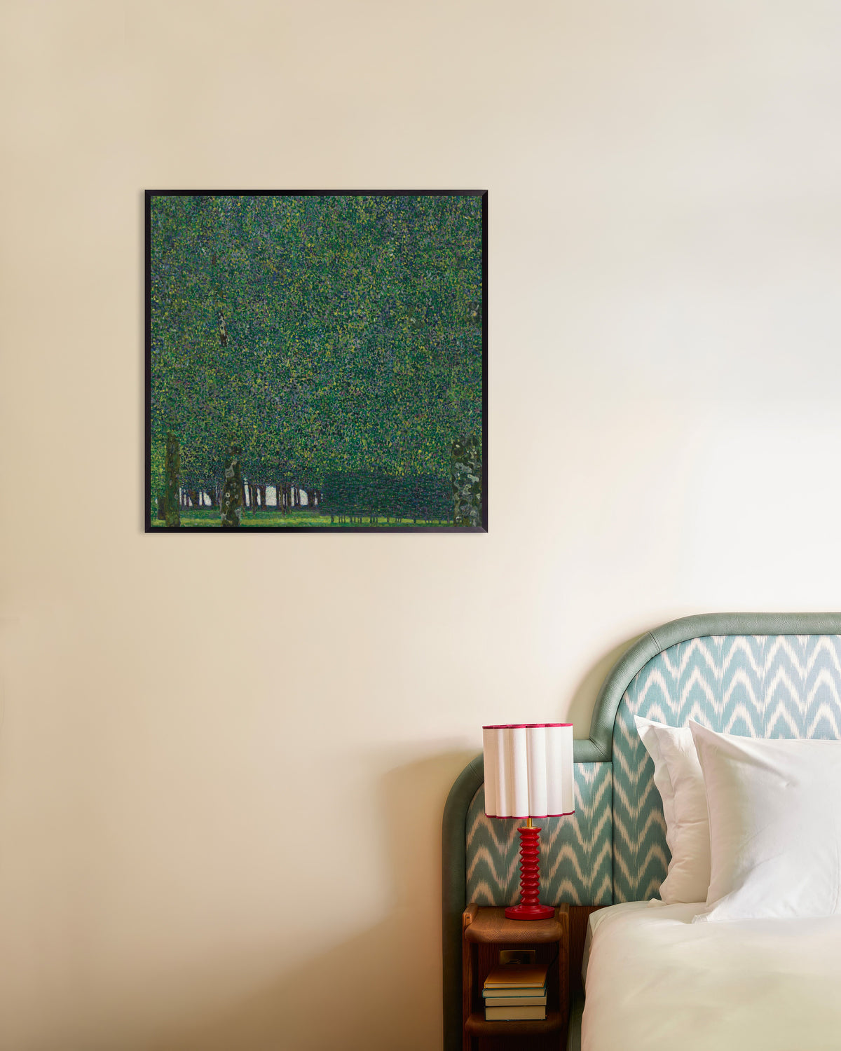 Póster El parque (hacia 1910–1911), de Gustav Klimt, con marco metálico
