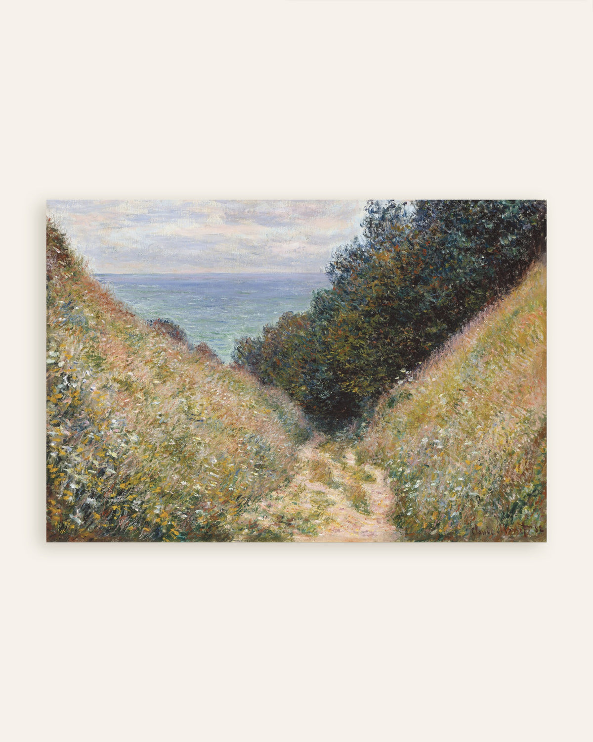 Póster Camino de La Cavée en Pourville (1882), de Claude Monet, miniatura