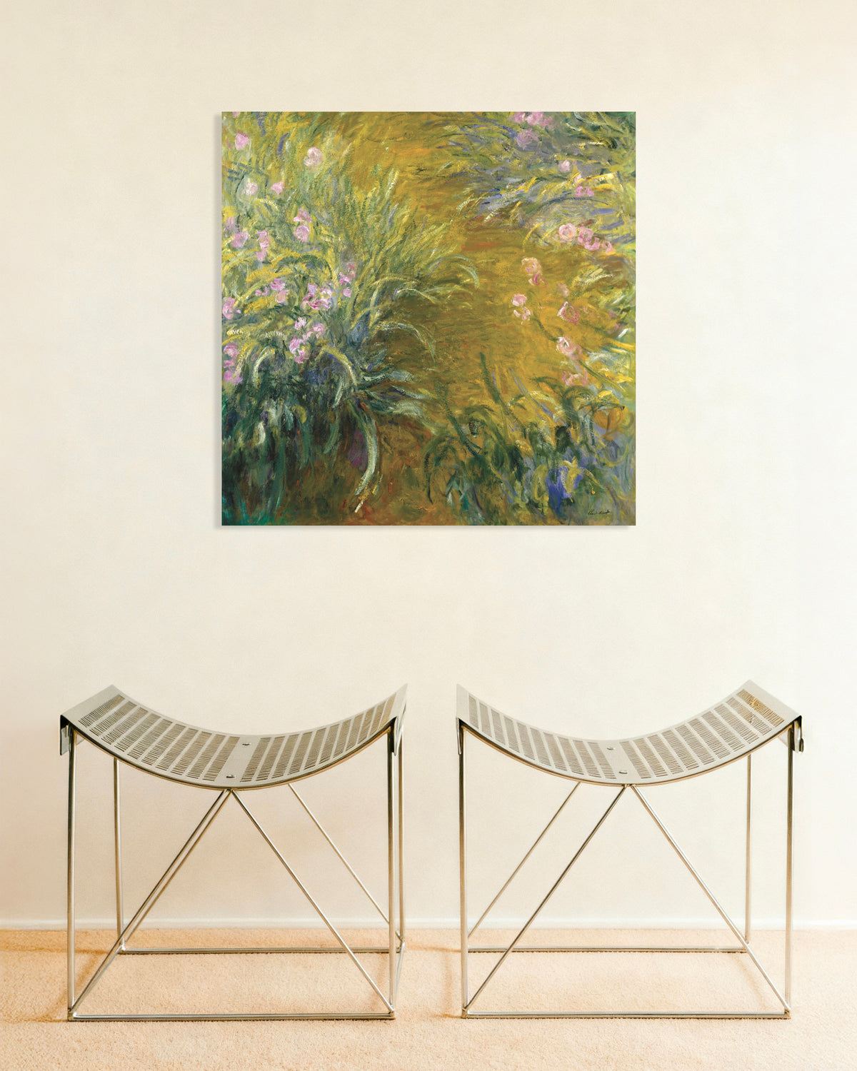 Póster El sendero entre los lirios (1914–1917), de Claude Monet