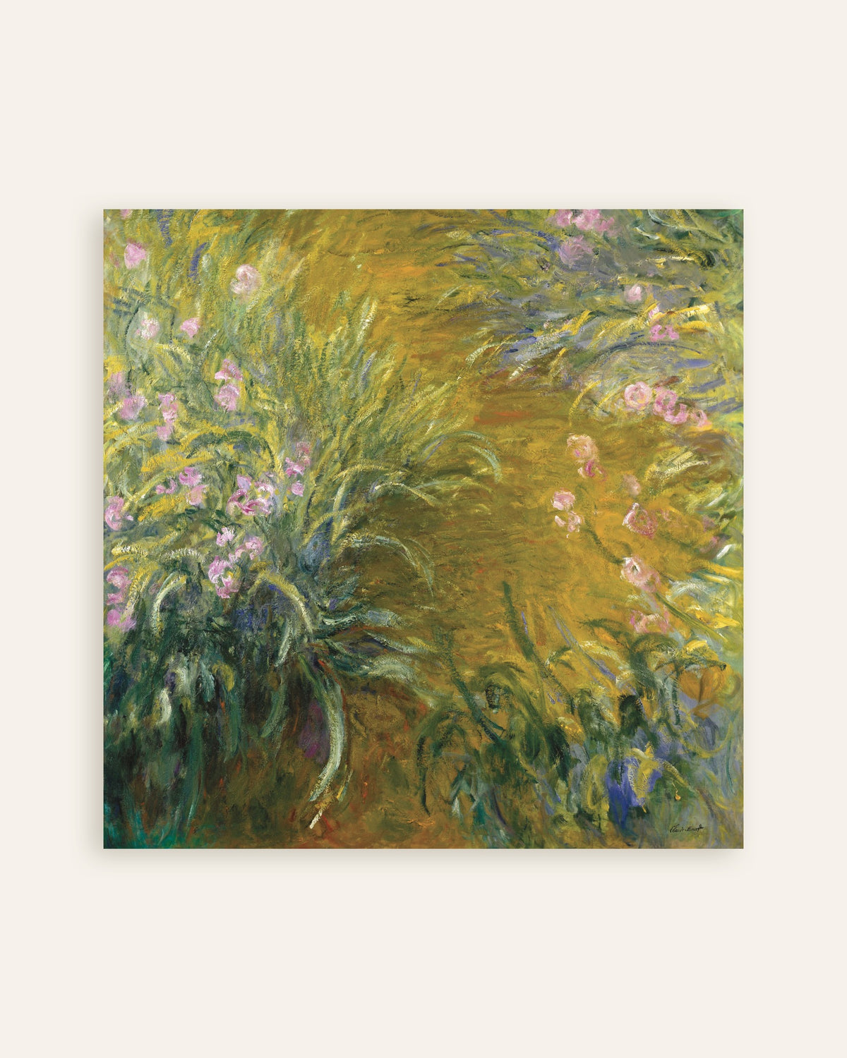 Póster El sendero entre los lirios (1914–1917), de Claude Monet, miniatura