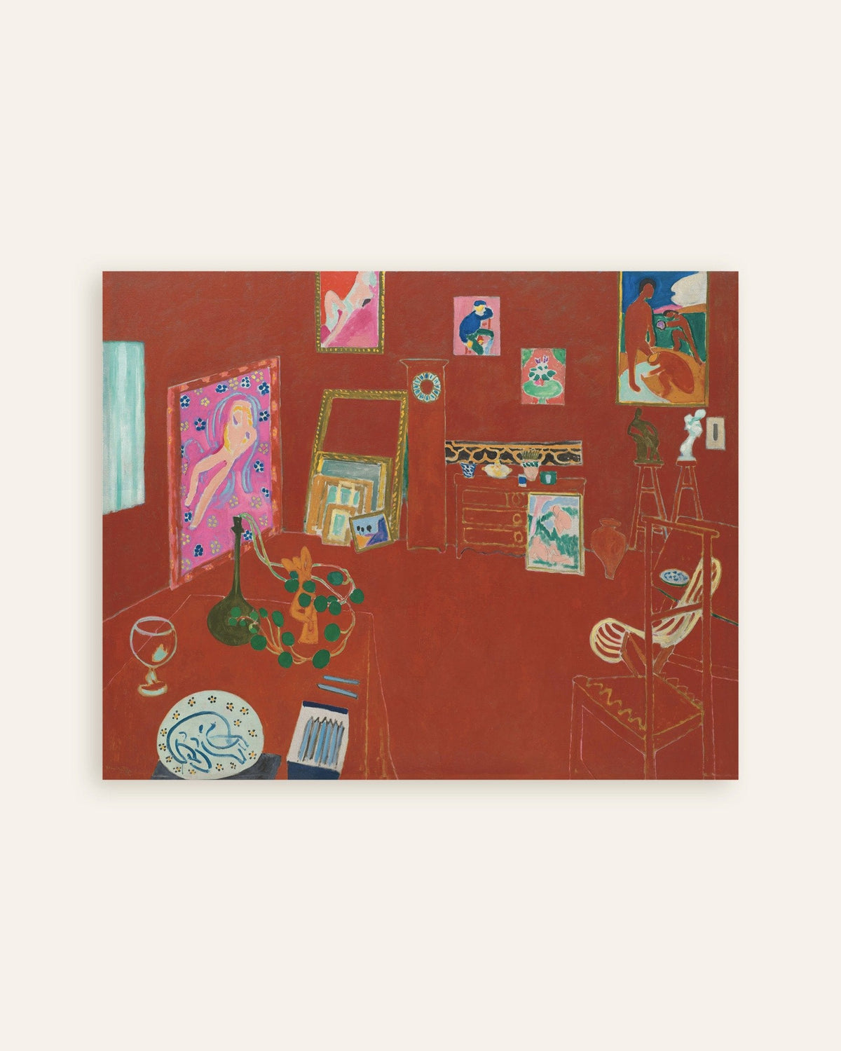 El estudio rojo (1911), de Henri Matisse, póster, miniatura