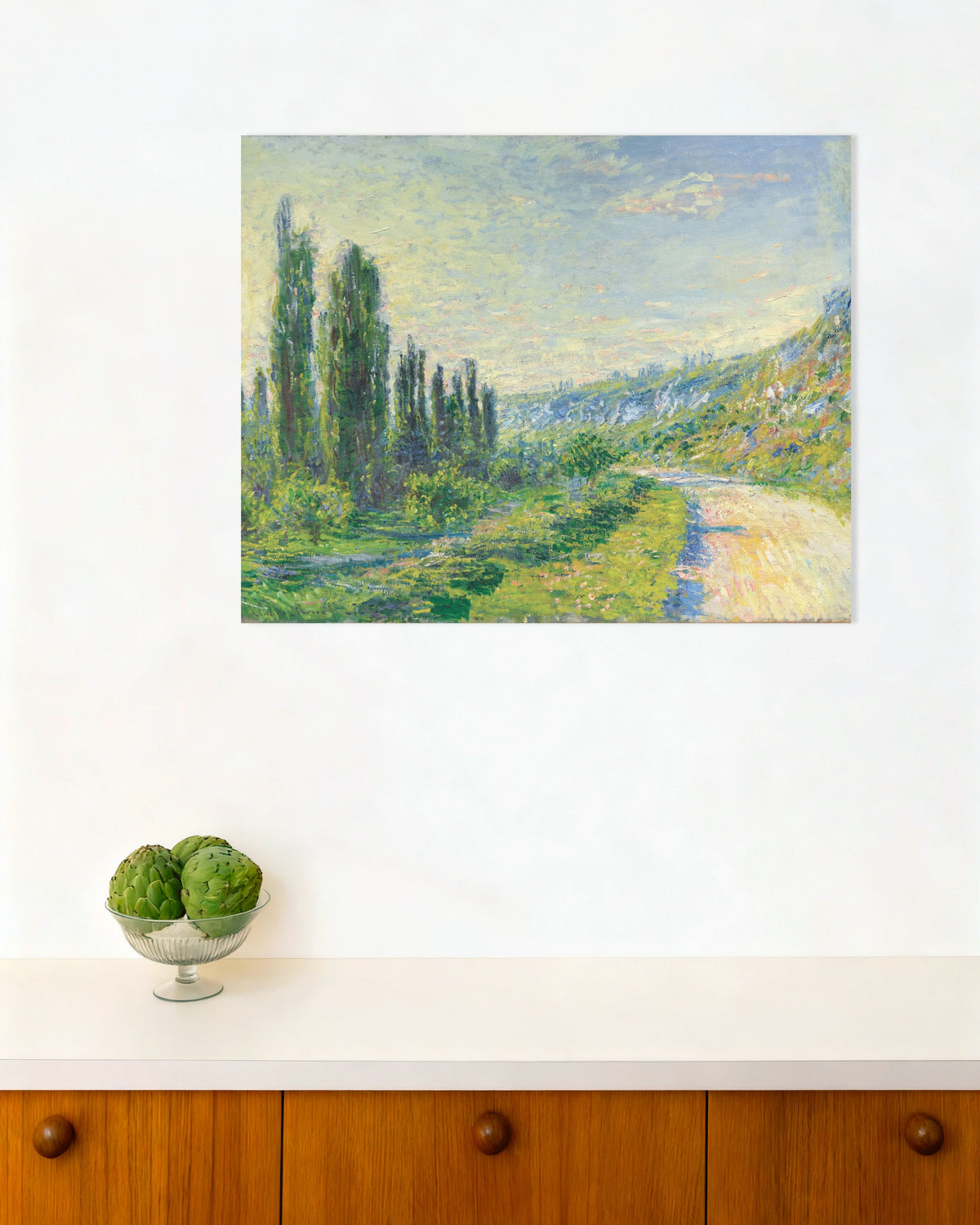 Póster El camino de Vétheuil (hacia 1880), de Claude Monet