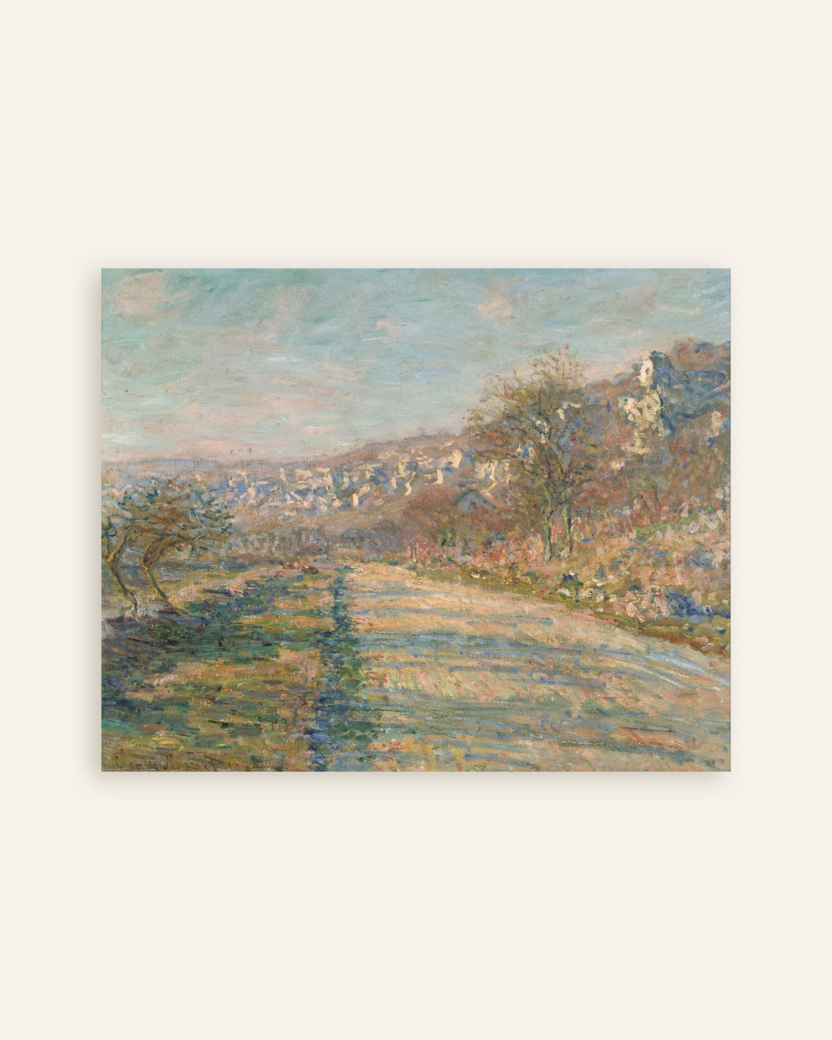 Póster El camino de La Roche-Guyon (1880), de Claude Monet, miniatura