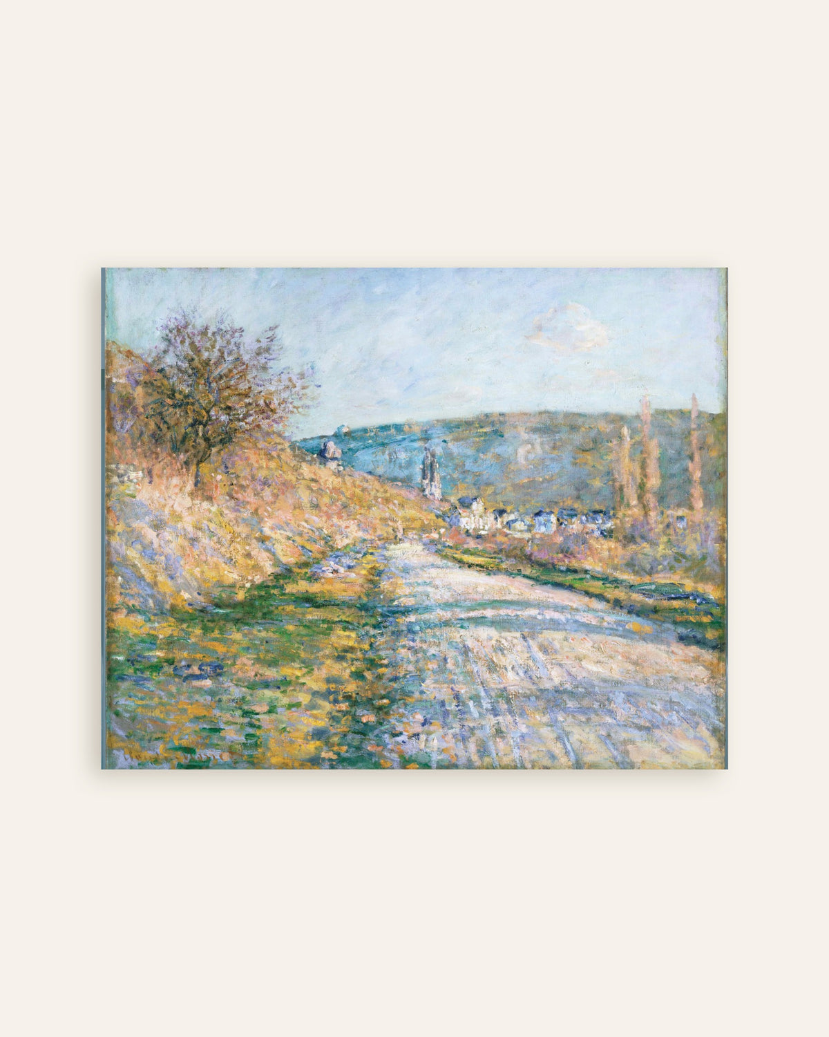 Póster El camino a Vétheuil (1879), de Claude Monet, miniatura