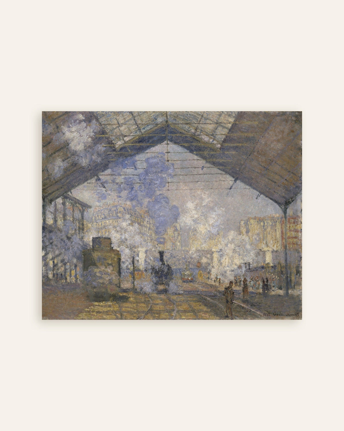 Póster La estación de Saint-Lazare (1877), de Claude Monet, miniatura