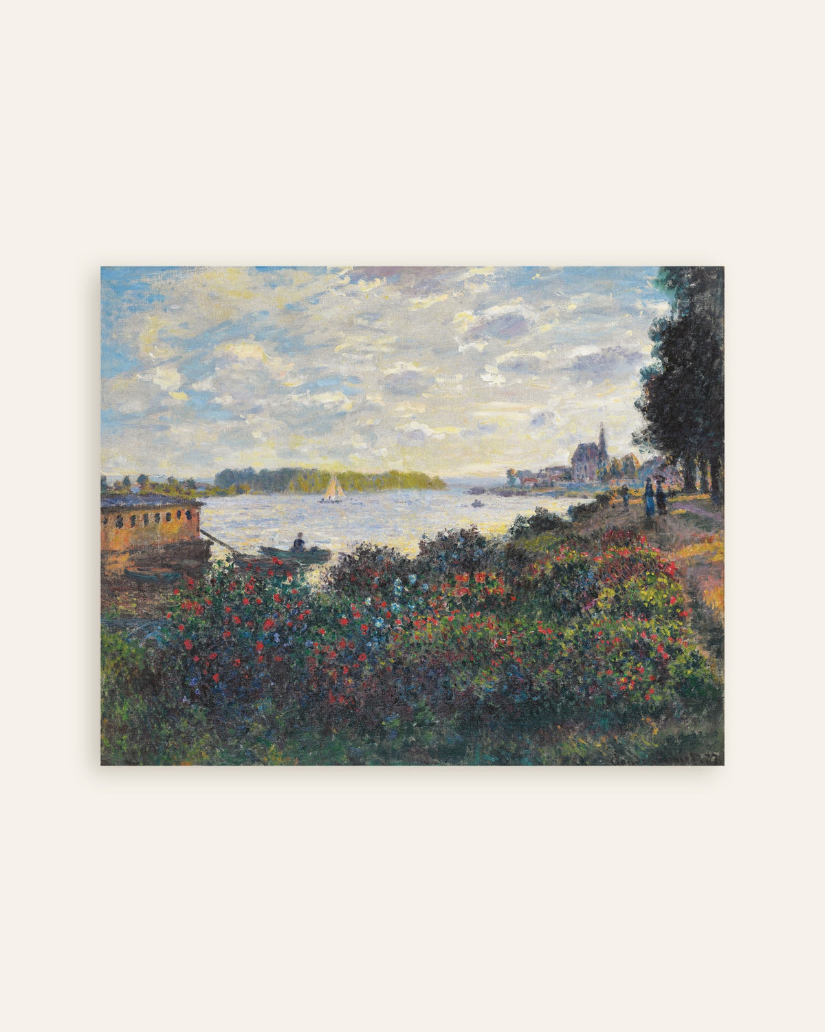Póster El Sena en Argenteuil (1877), de Claude Monet, miniatura