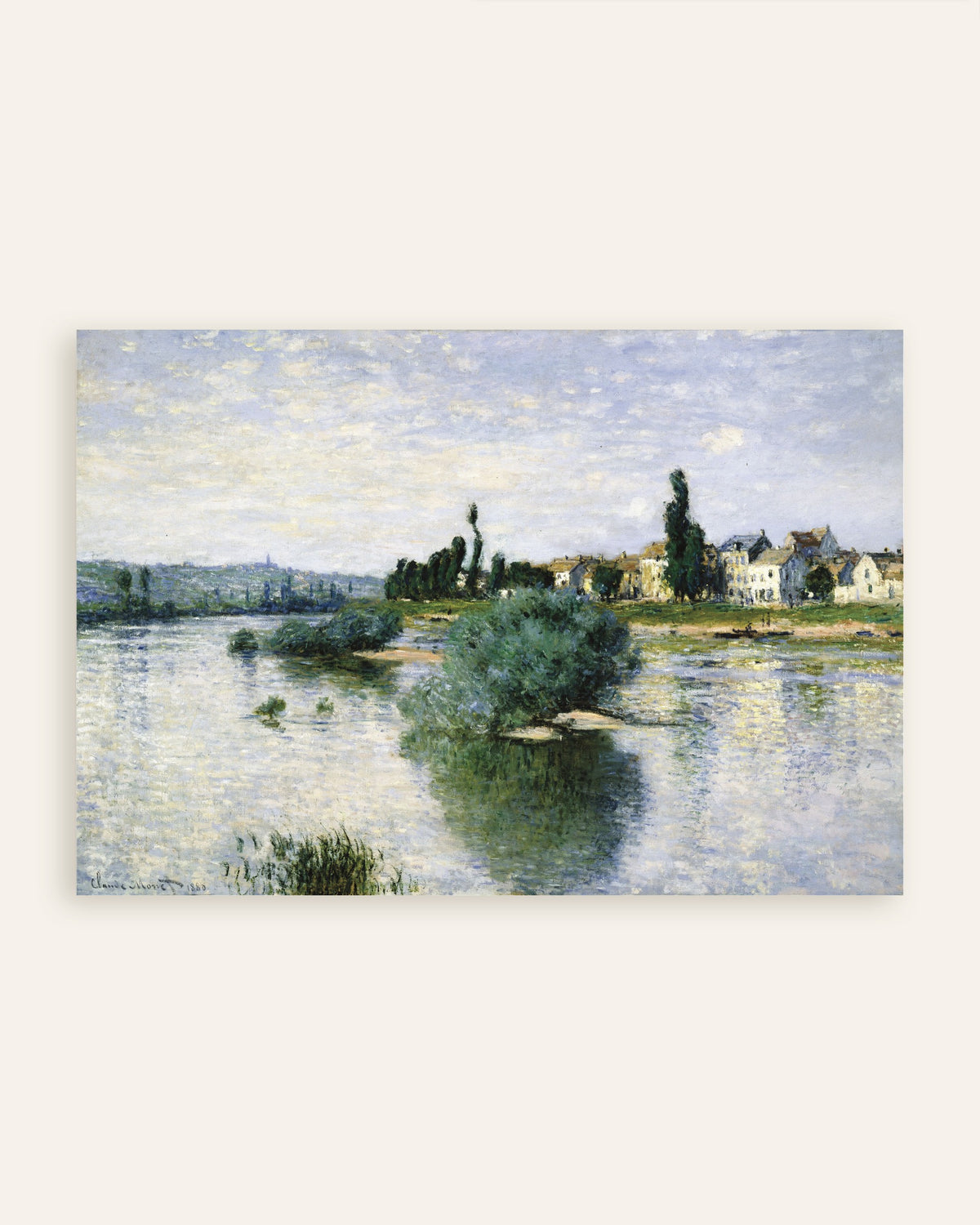 Póster El Sena en Lavacourt (1880), de Claude Monet, miniatura