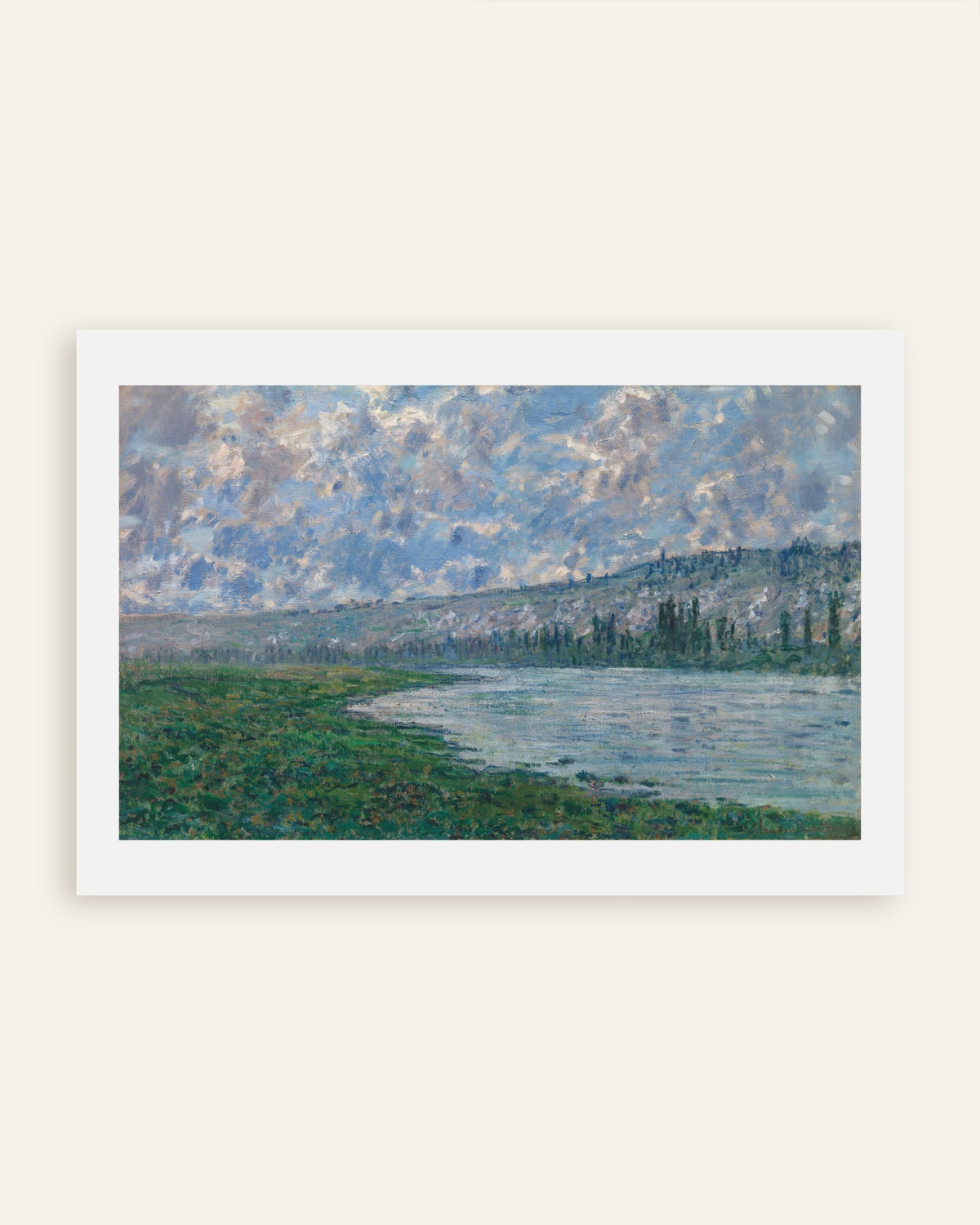Póster El Sena en Vétheuil (1880), de Claude Monet, miniatura
