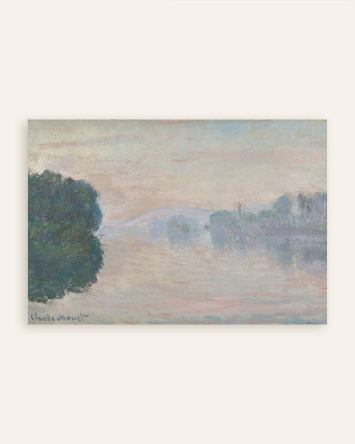 Póster El Sena entre la bruma (1894), de Claude Monet, miniatura
