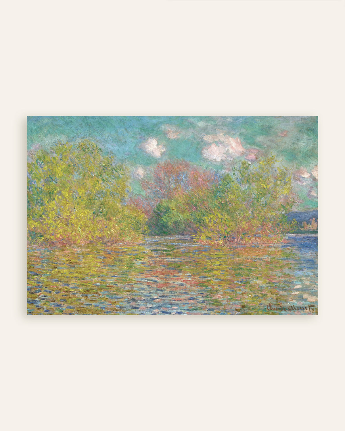 Póster El Sena cerca de Giverny (1888), de Claude Monet, miniatura