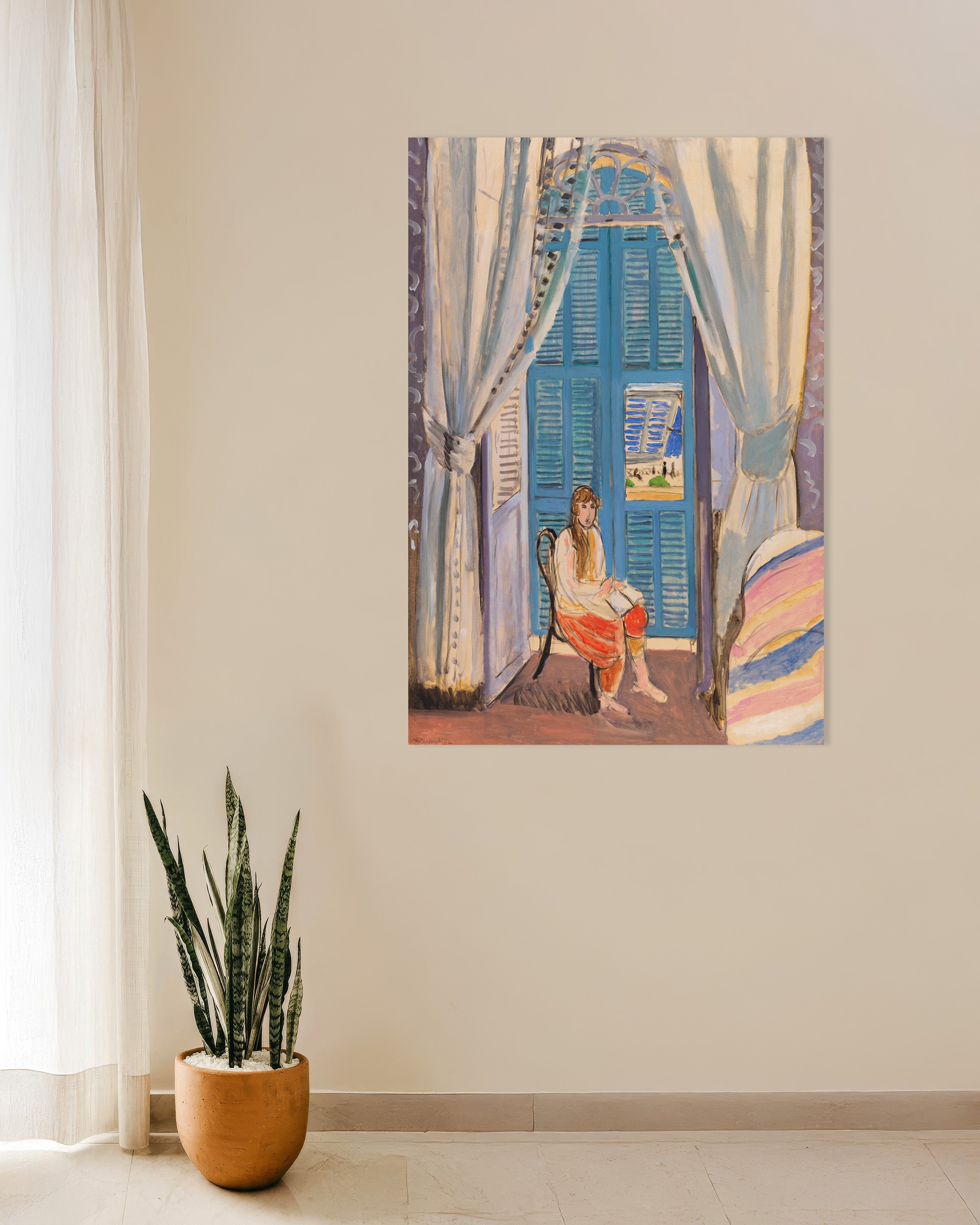 Poster of The venetian blinds (1919) by Henri Matisse